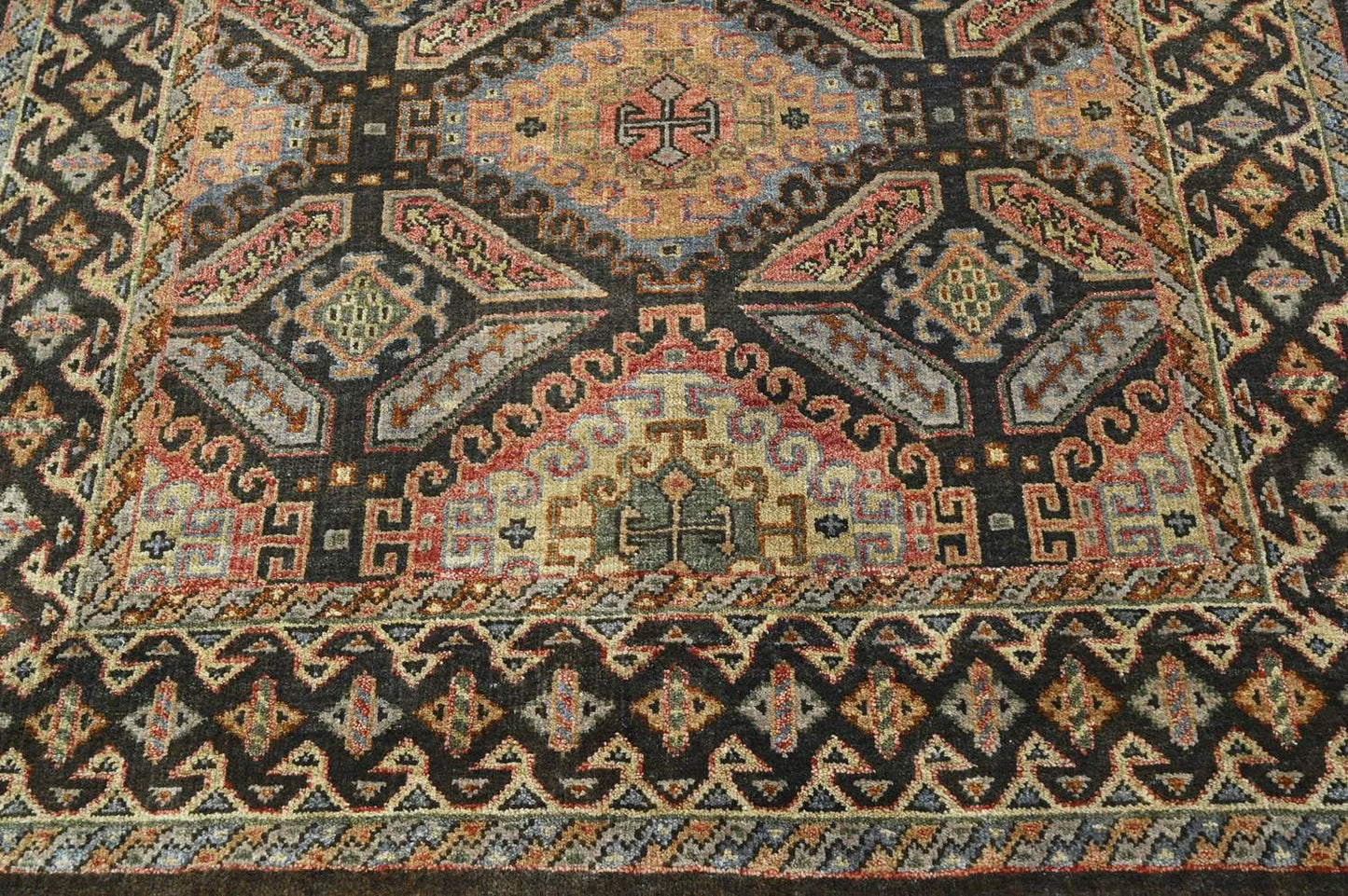 LoomBloom 5' 6'' x8' 8'' Gold Hand Knotted Transitional Oushak Wool Oriental Area Rug-4