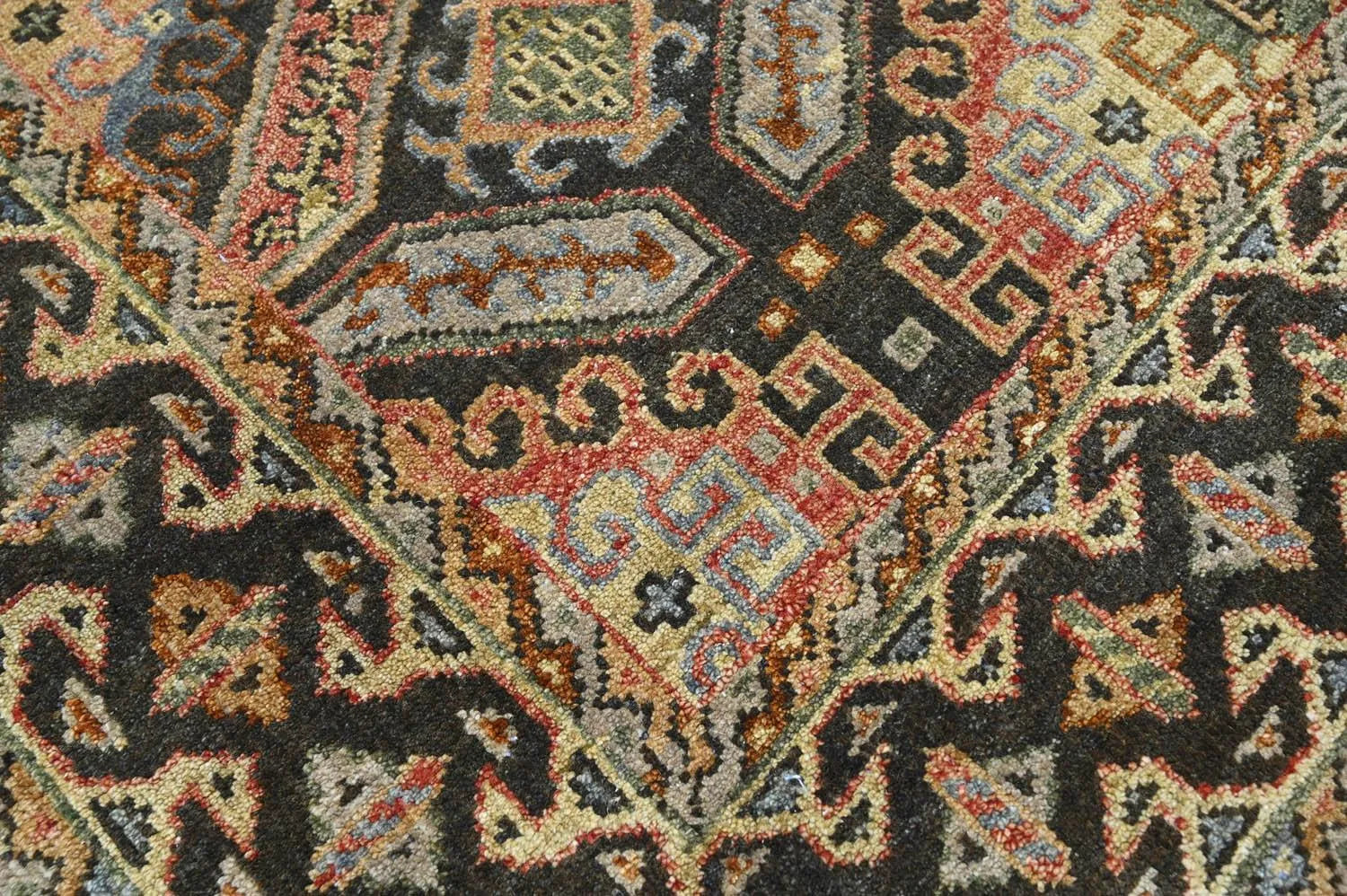 LoomBloom 5' 6'' x8' 8'' Gold Hand Knotted Transitional Oushak Wool Oriental Area Rug-3