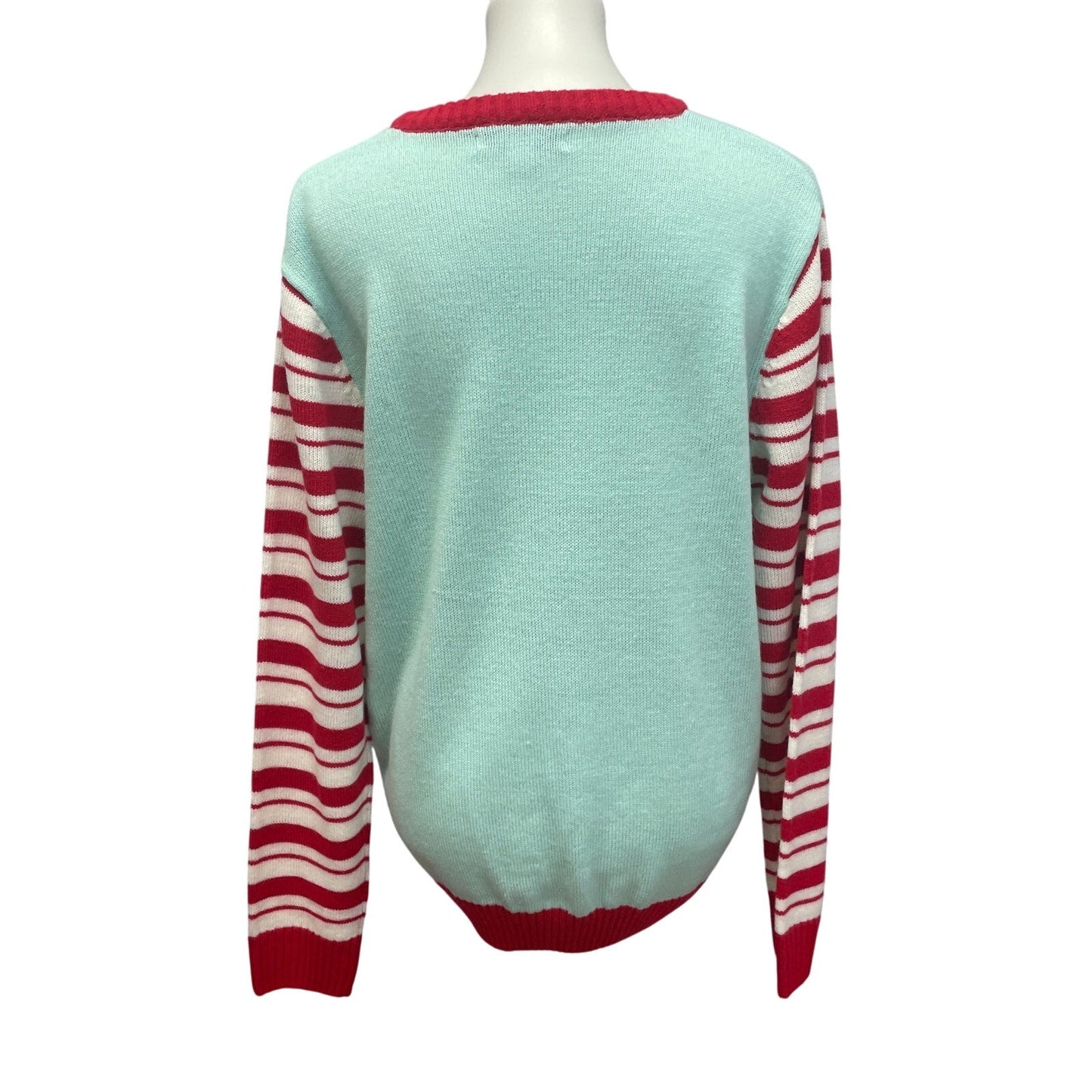 Imagin8 Womens Large I Believe In Santa Christmas Unicorns Long Sleeve Sweater