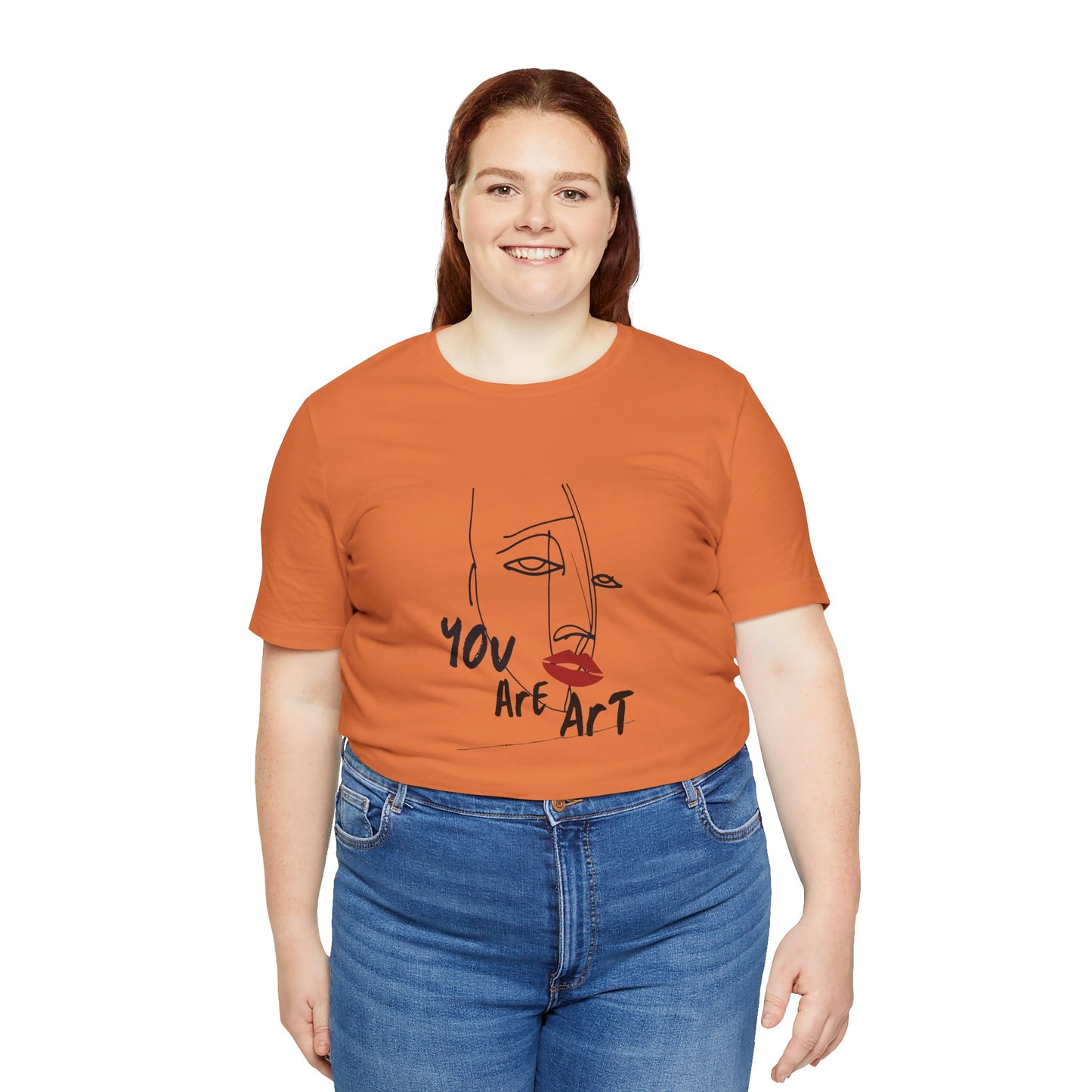 Artistic Expression Unisex Tee - You Are Art, Creative Gift, Casual Wear, Modern Design, Art Lover's Shirt