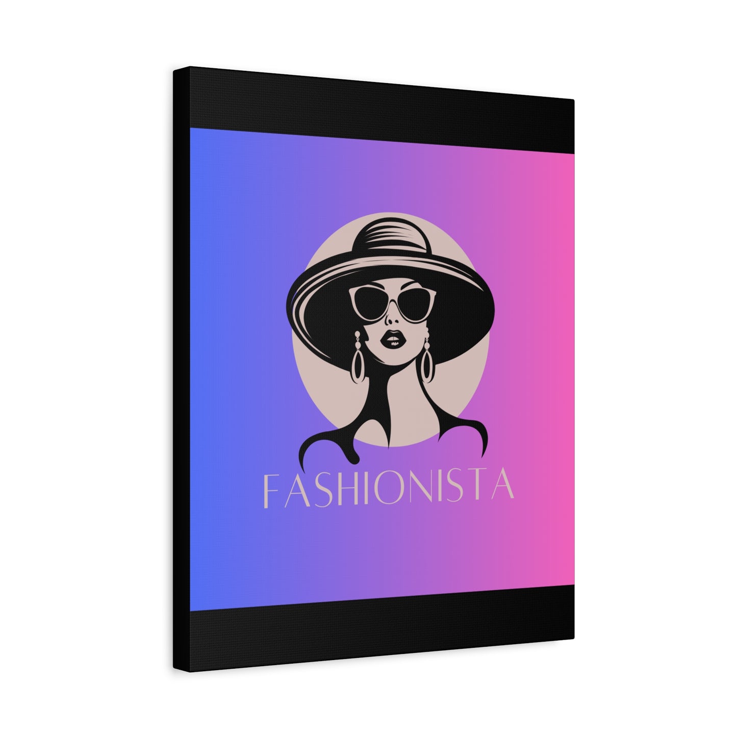 Fashionista Matte Canvas Wall Art, chic home decor, stylish gift for fashion lovers, wall decor, modern art piece, unique artwork