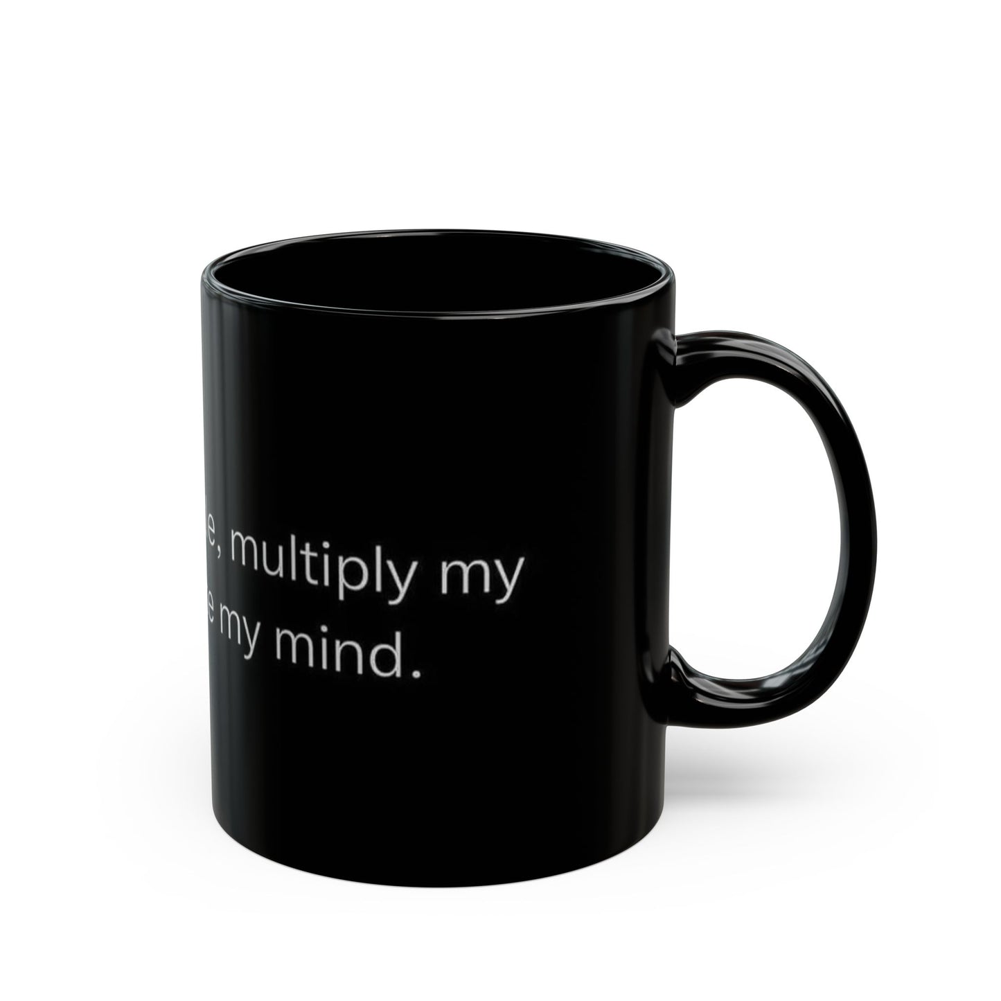 Lord Bless My Hustle Motivational Black Coffee Mug, Self-Care Gift, Office Mug, Inspirational Quote Cup, Bold Statement Drinkware, Unique Gift Idea