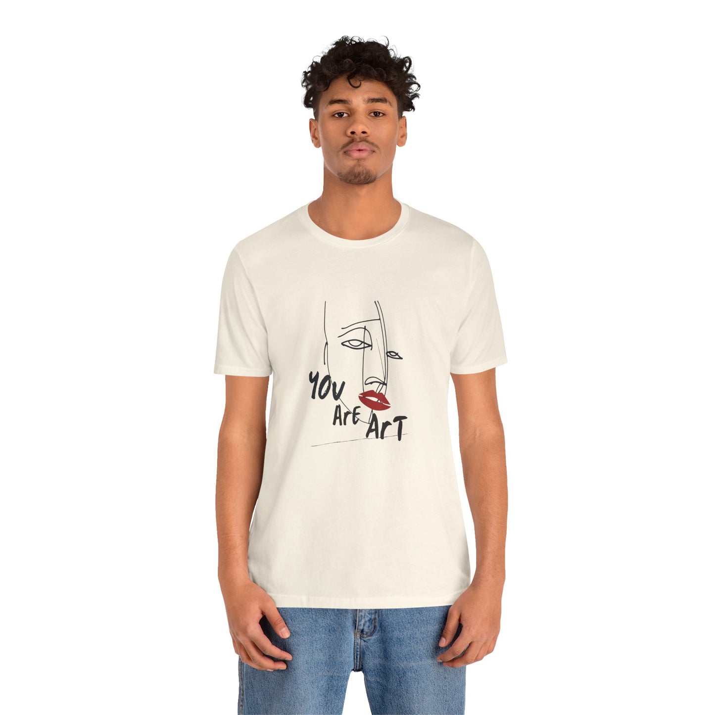 Artistic Expression Unisex Tee - You Are Art, Creative Gift, Casual Wear, Modern Design, Art Lover's Shirt