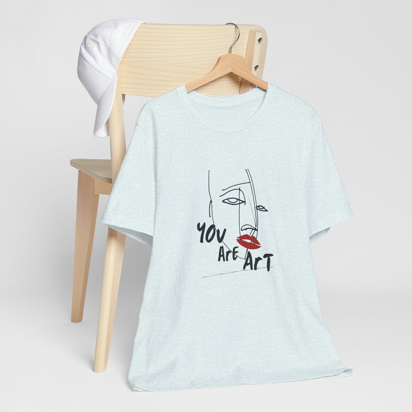 Artistic Expression Unisex Tee - You Are Art, Creative Gift, Casual Wear, Modern Design, Art Lover's Shirt
