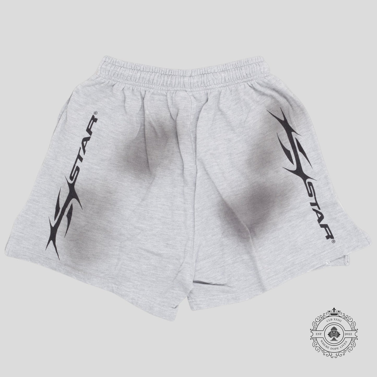 Hellstar Yoga Shorts in Grey