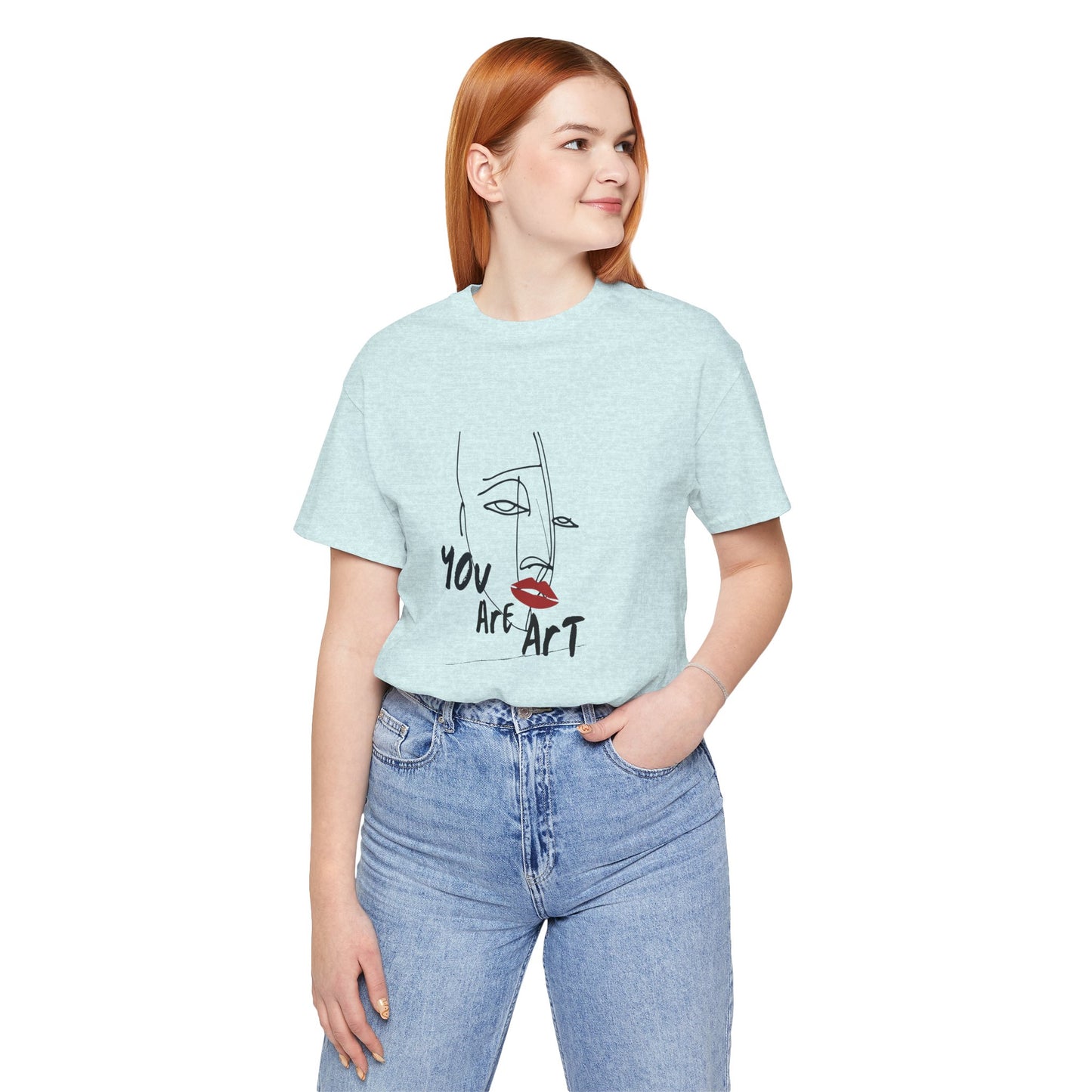 Artistic Expression Unisex Tee - You Are Art, Creative Gift, Casual Wear, Modern Design, Art Lover's Shirt
