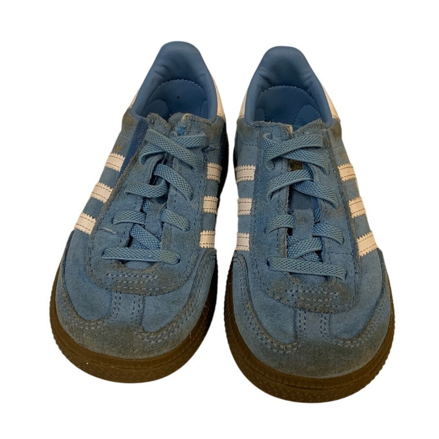 2 Pairs Adidas Boys Size 10 Blue Tan Pharrell Williams Ortholite Sneaker Shoes