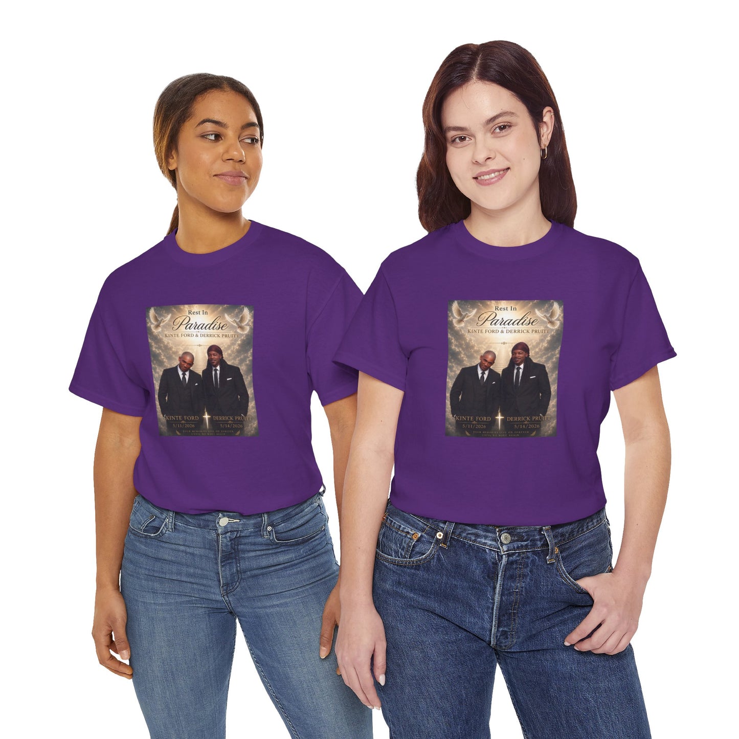 Memorial Tribute Tee — "Rest in Paradise" Funeral Remembrance Shirt