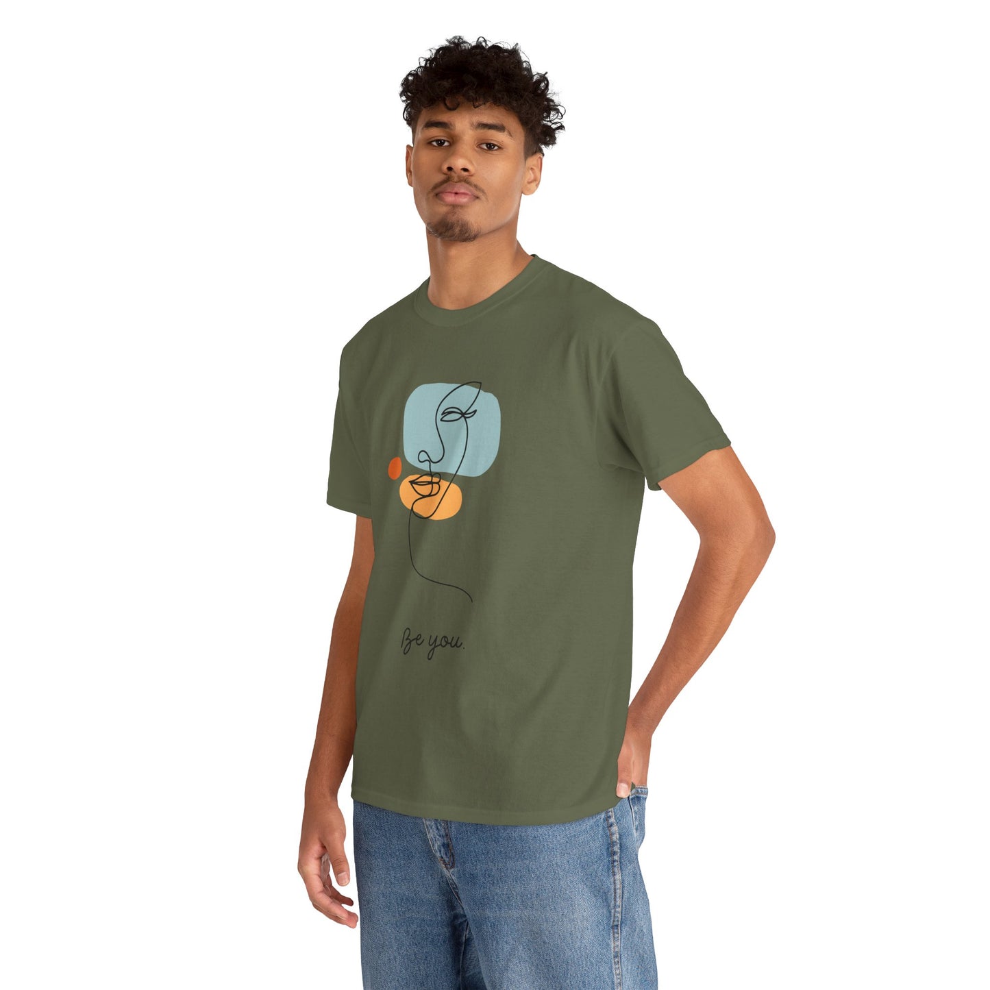 Minimalist Be You Tee, Unisex Cotton T-Shirt, Inspirational Graphic Tee, Gift for Friends, Casual Everyday Wear, Self-Love Apparel