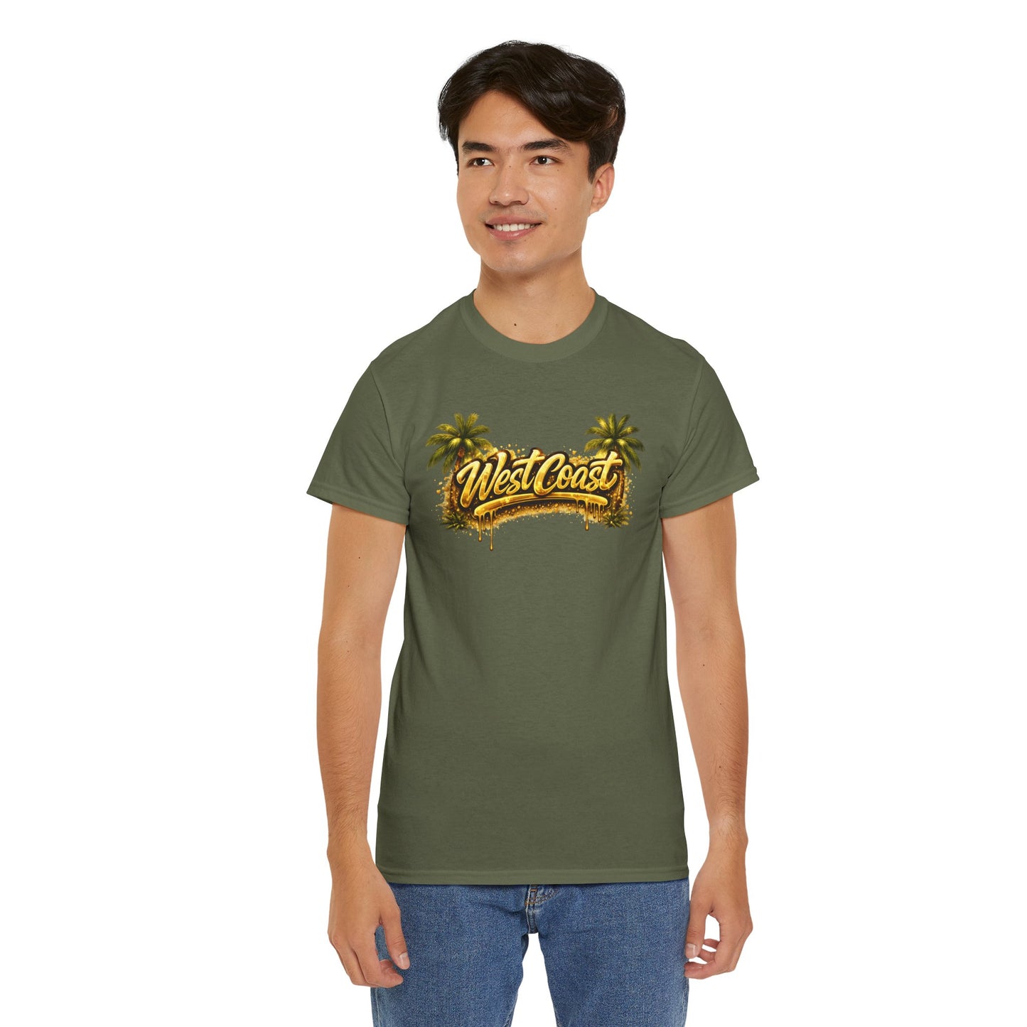 West Coast Palm Tree T-Shirt — Retro Surf Vibe Tee