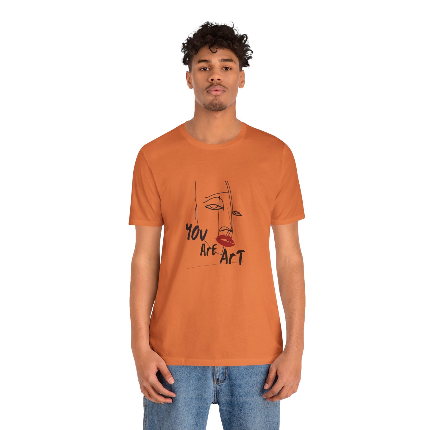 Artistic Expression Unisex Tee - You Are Art, Creative Gift, Casual Wear, Modern Design, Art Lover's Shirt