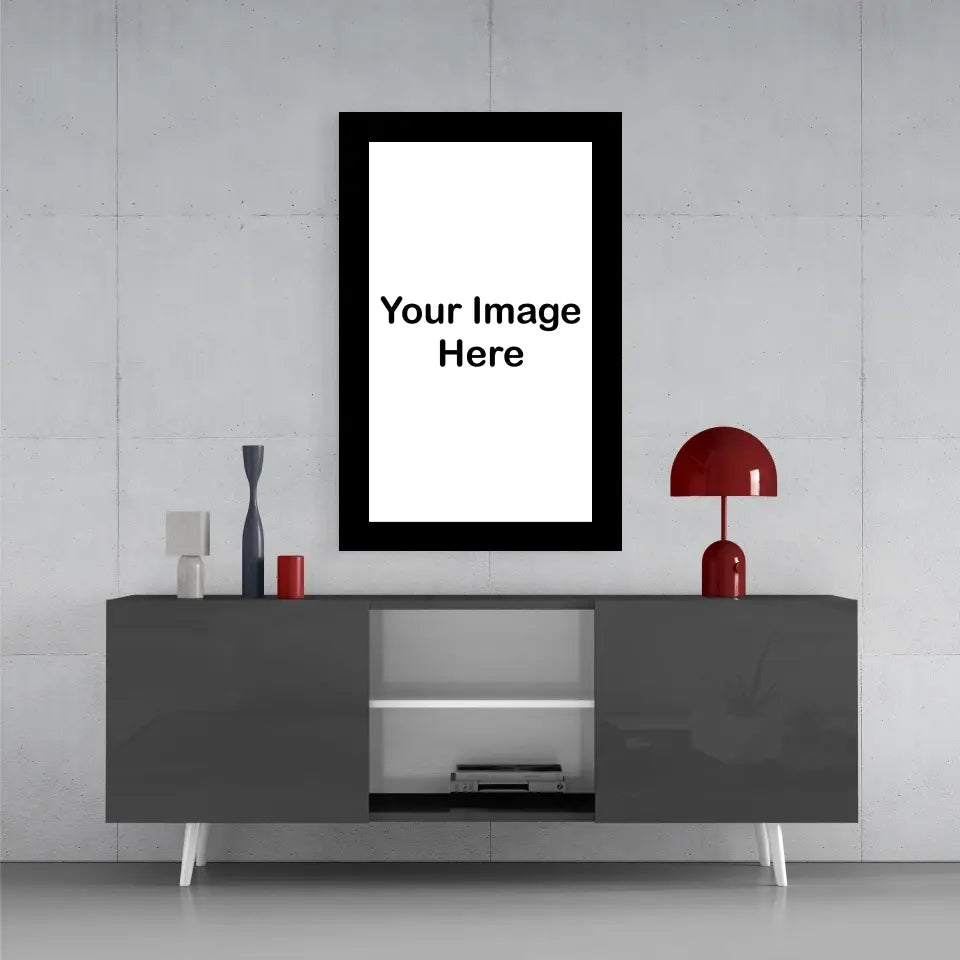 Bordered Custom Print on Glass