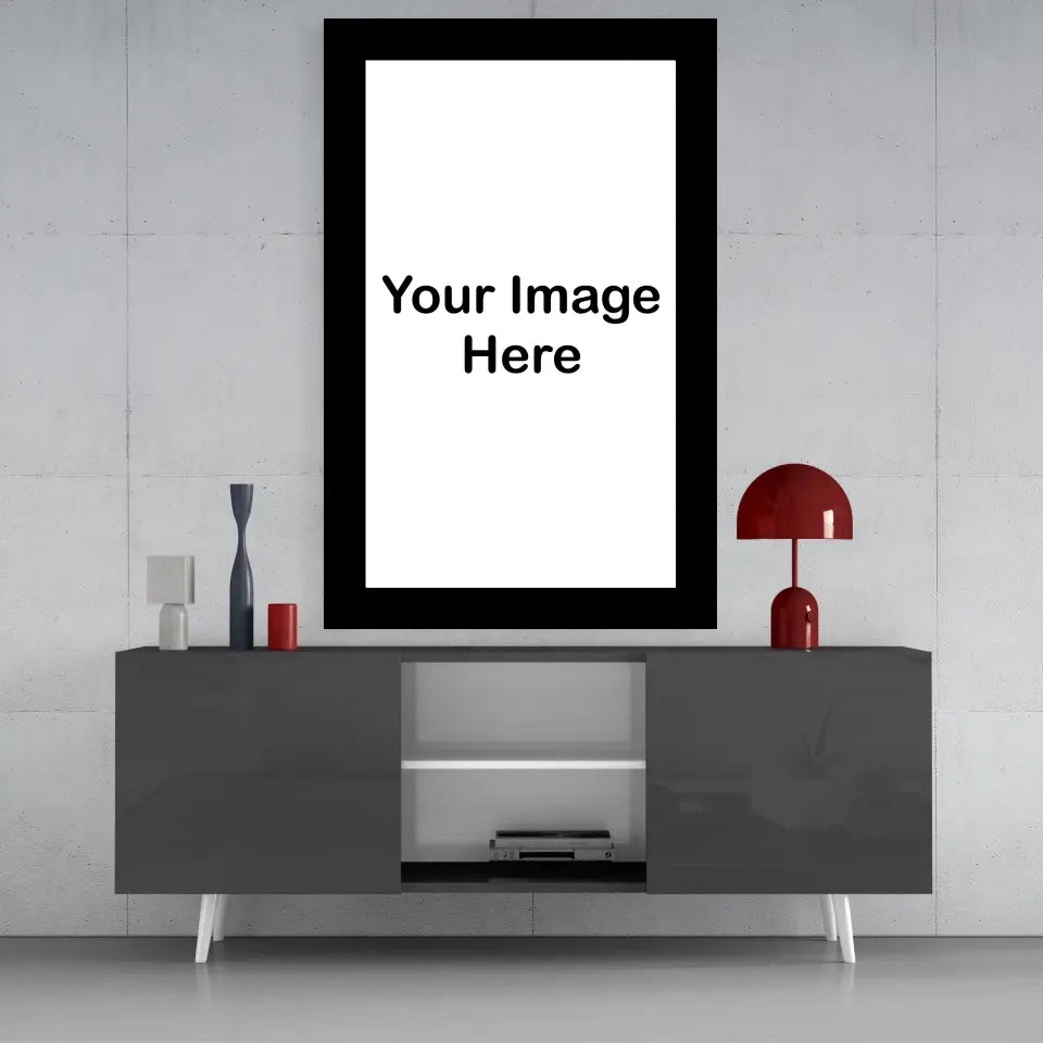 Bordered Custom Print on Glass