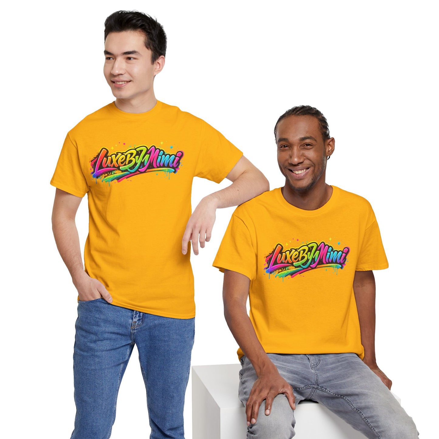 Graffiti Logo T-Shirt — 'Luxe By Mimi' Brand Colorful Streetwear Tee