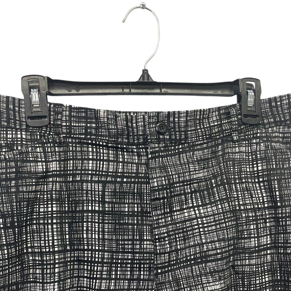 Christopher & Banks Womens Size 16 Stretch Cotton Skimmer Plaid Shorts