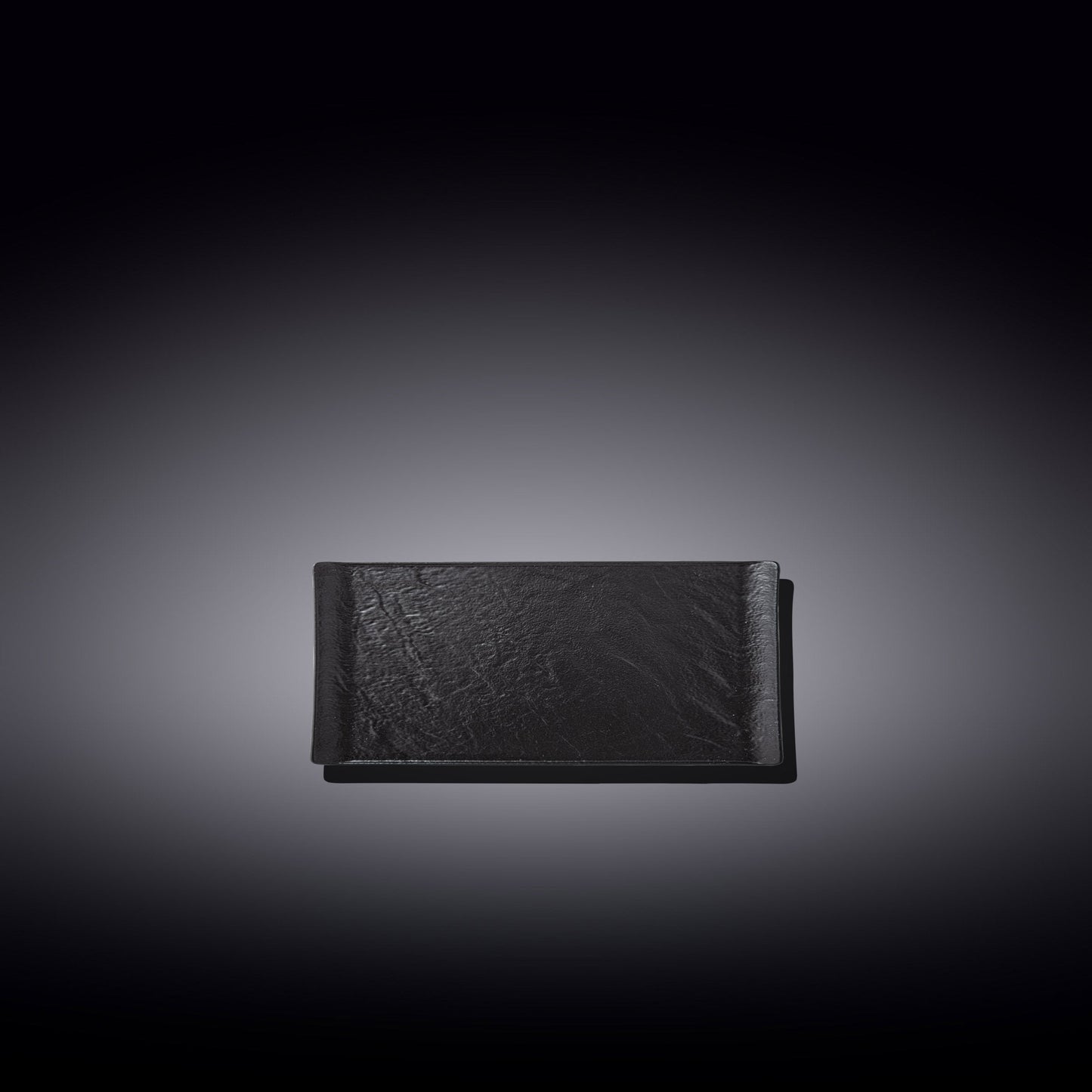 Black Porcelain Slate look Rectangular Dish 6" inch X 3" inch-0