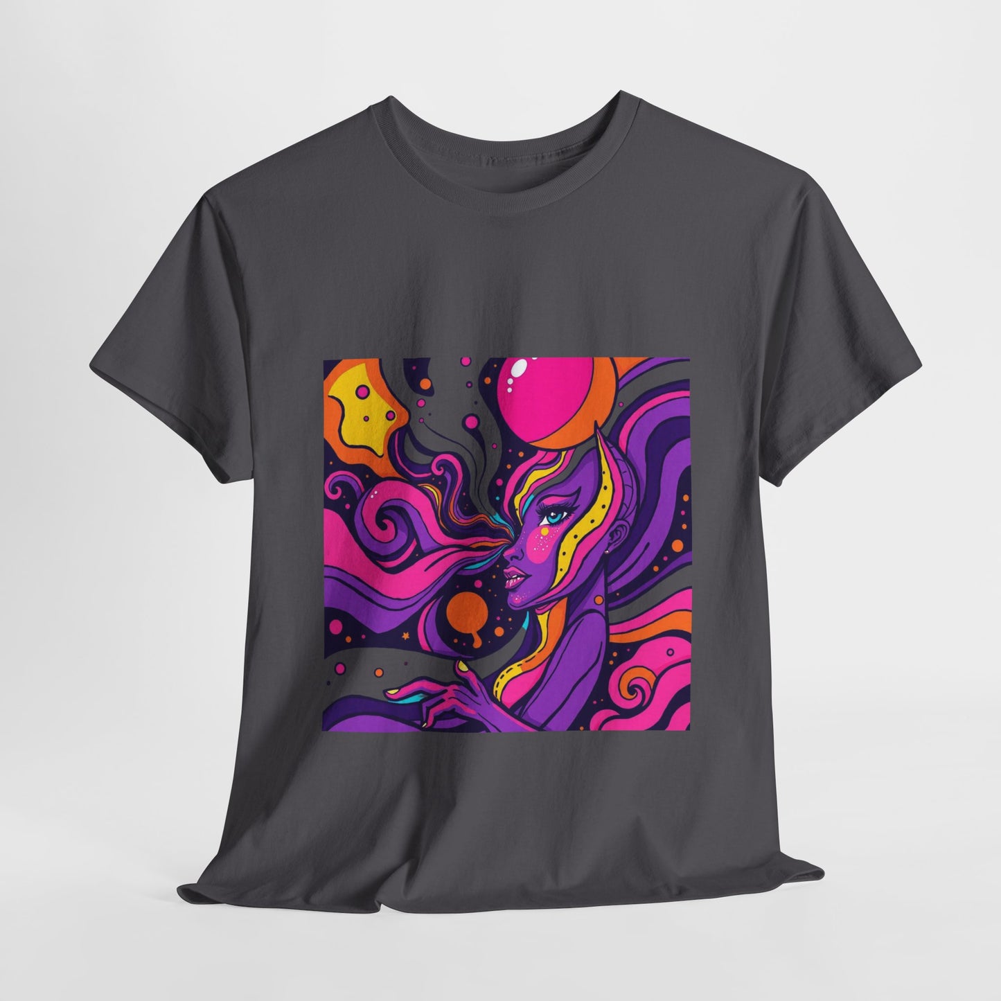 Vibrant Psychedelic Art Tee, Bohemian Graphic T-Shirt, Unisex Cotton Tee, Fashionable Casual Wear, Perfect Gift for Art Lovers