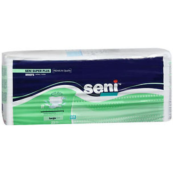 Seni Super Plus Briefs Large Severe Absorbency - 3 Pks Of 25