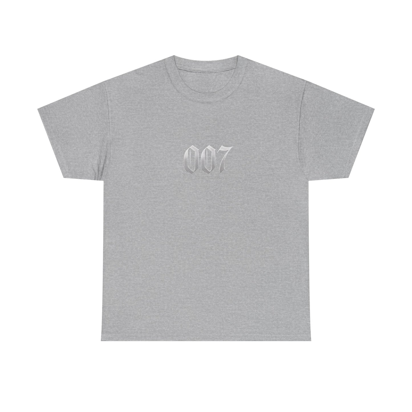 007 Graphic Tee — Subtle Spy Number Chest Print