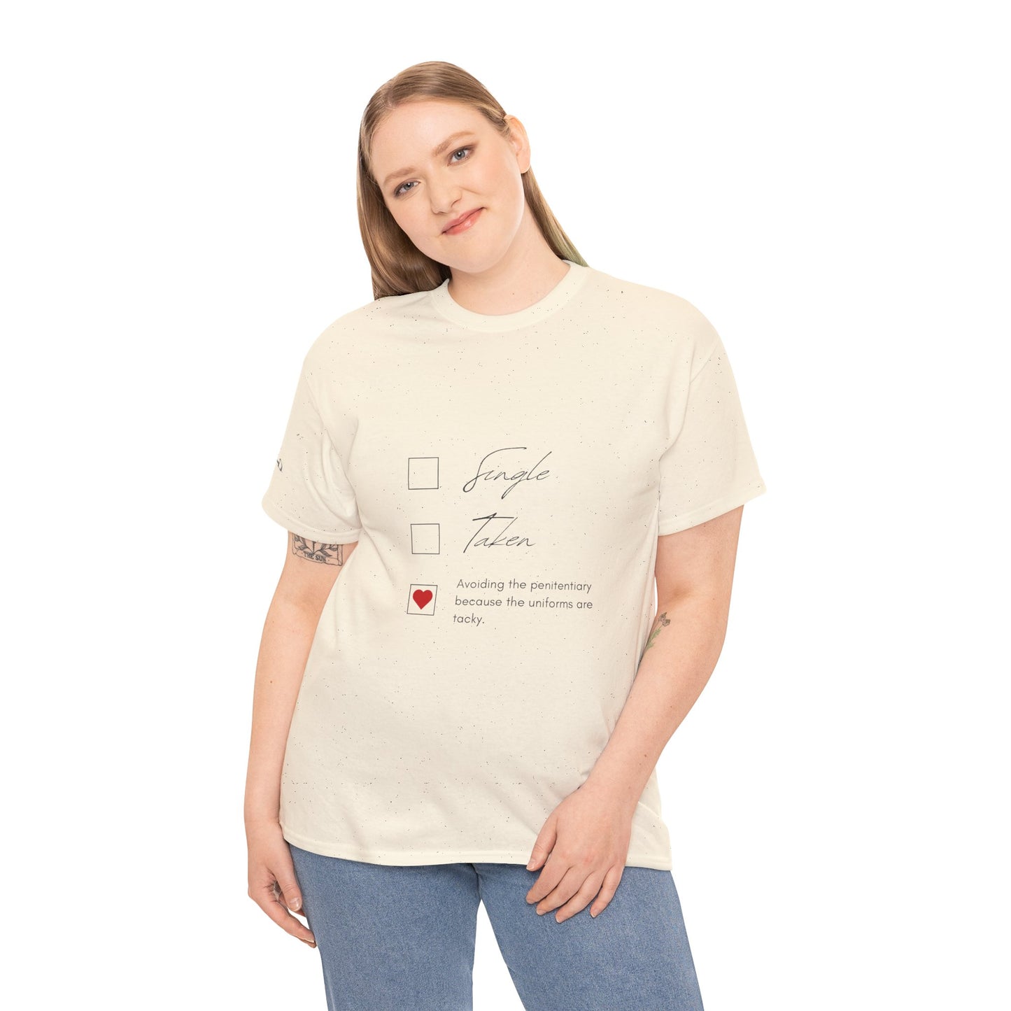 Single Taken Avoiding the Pen Play Where It's Safe T-Shirt Unisex Heavy 100% Cotton Tee