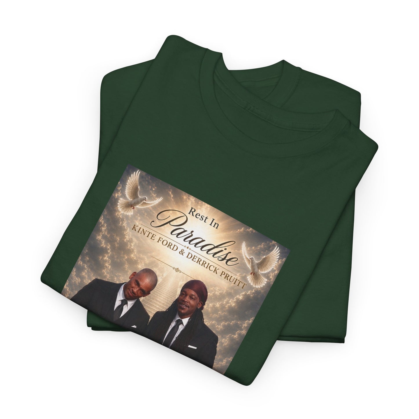 Memorial Tribute Tee — "Rest in Paradise" Funeral Remembrance Shirt