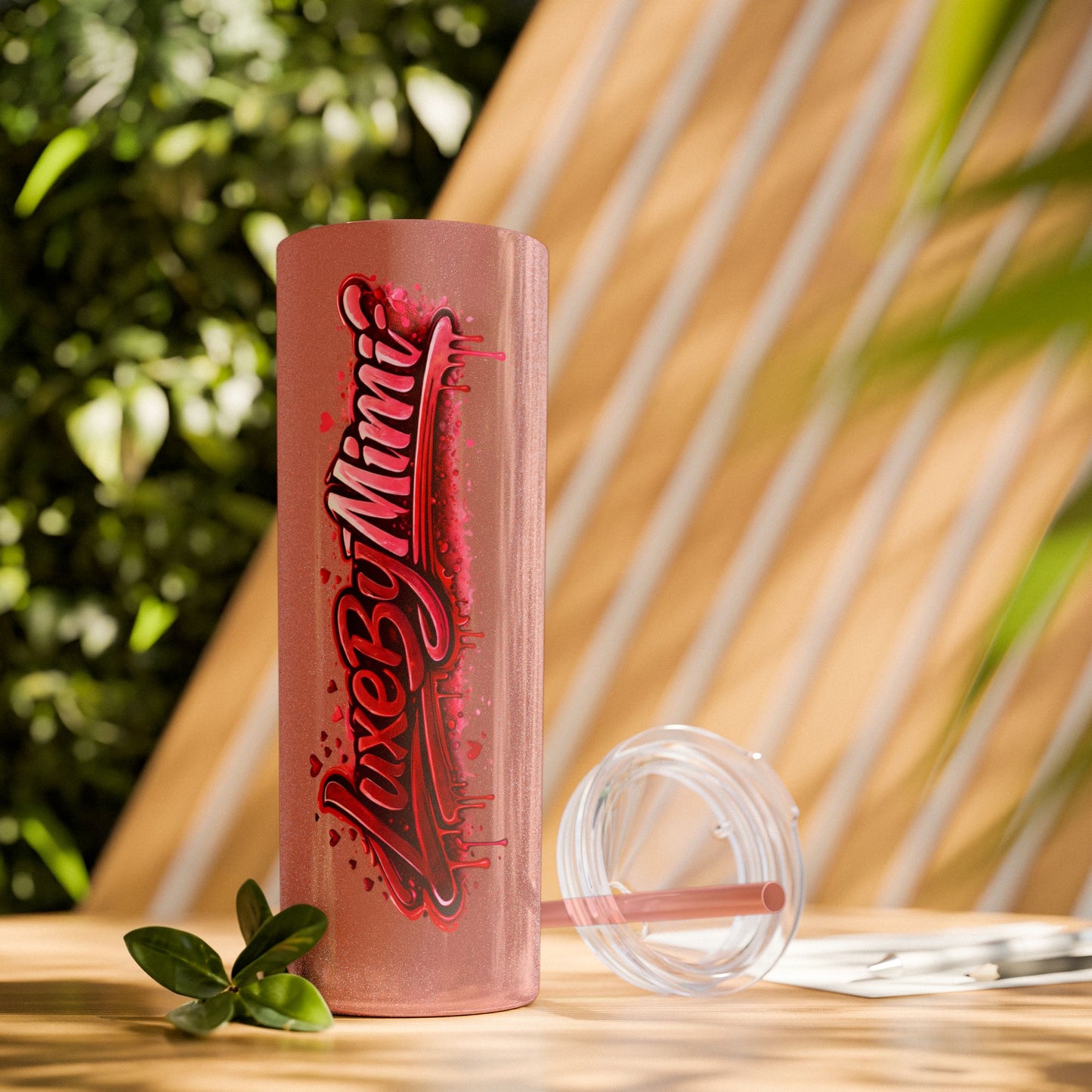 Skinny Tumbler – 'Lake & Lemons' Red Script 20oz Insulated Straw Tumbler
