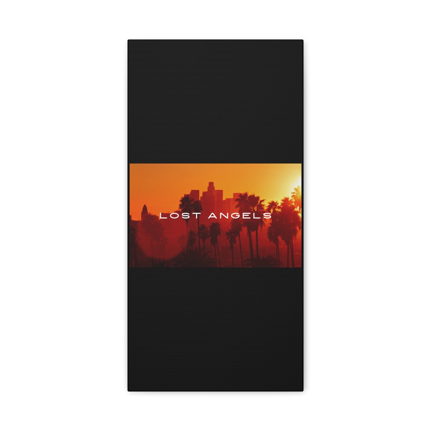 Lost Angels Wall Art Canvas | Sunset Cityscape Print, Home Decor, Gift for Art Lovers, Modern Living Room, California Vibe