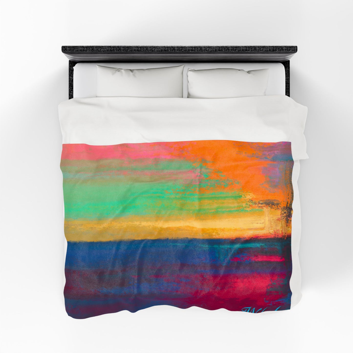 Vibrant Velveteen Plush Blanket | Cozy Throw for Home Decor, Gift for Weddings, Birthdays, Housewarming, Relaxation