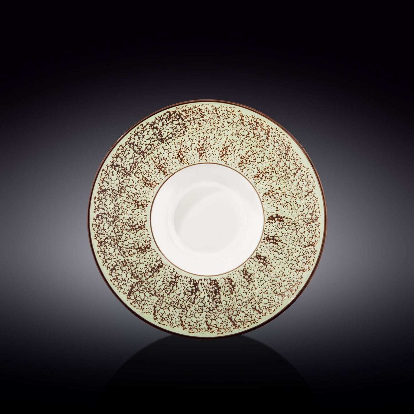 Pale Green / PistachioPorcelain Deep Plate 9.5" inch | 7 Fl Oz-0