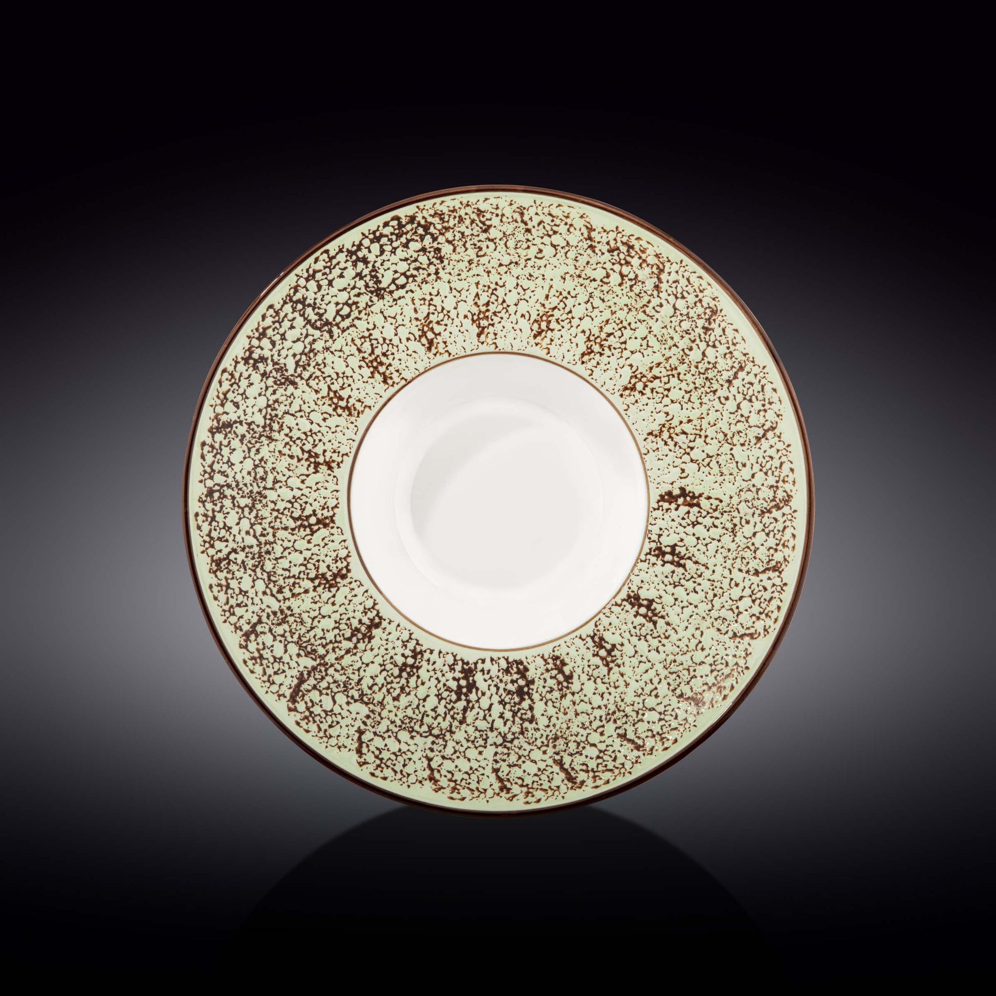 Pale Green / PistachioPorcelain Deep Plate 10.5" inch | 27 Cm 8 Fl Oz | 250 Ml-0