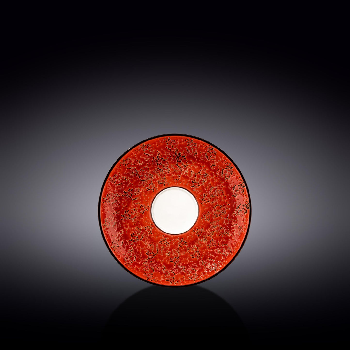 Red Porcelain Saucer 6" inch | 15 CM-0