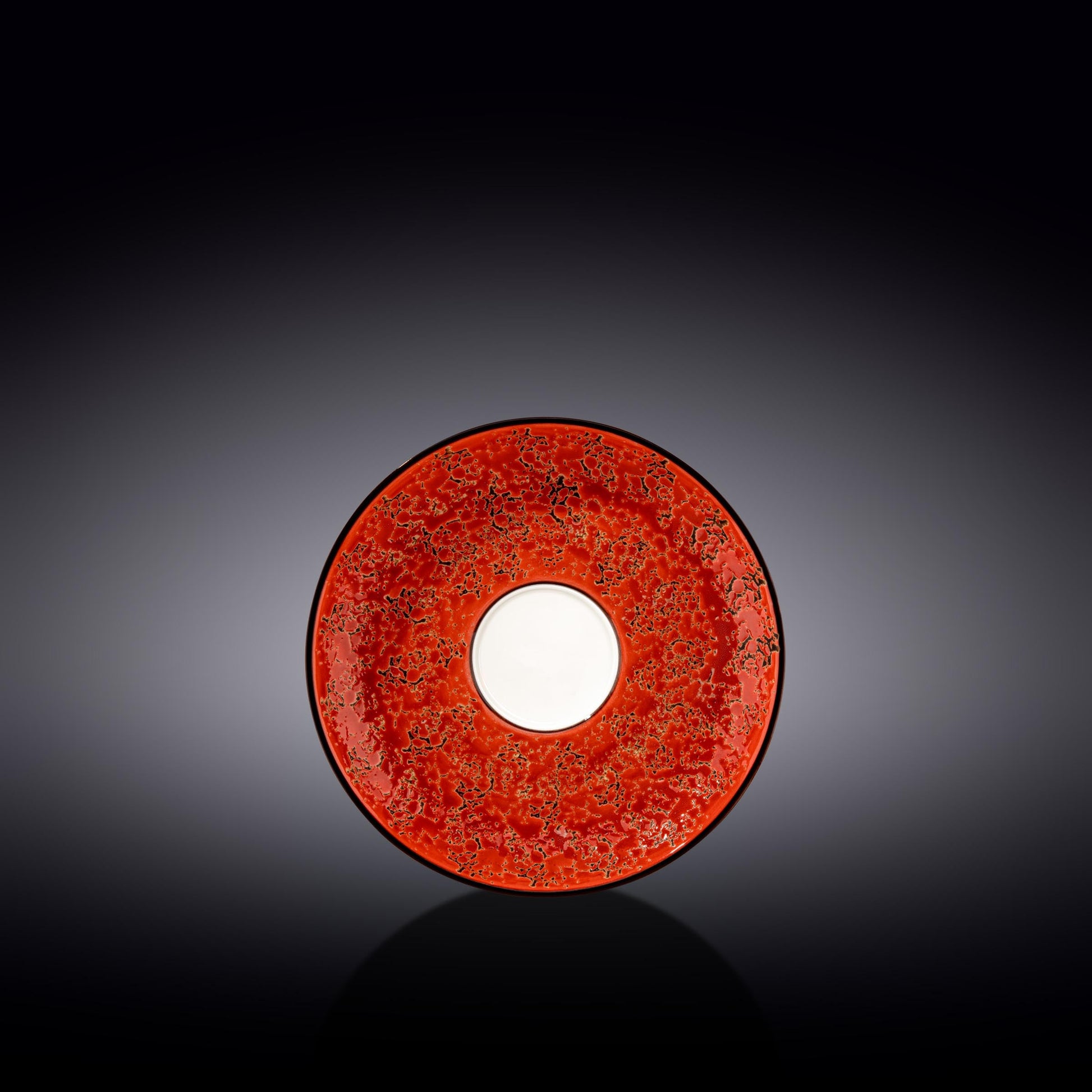 Red Porcelain Saucer 6" inch | 15 CM-0