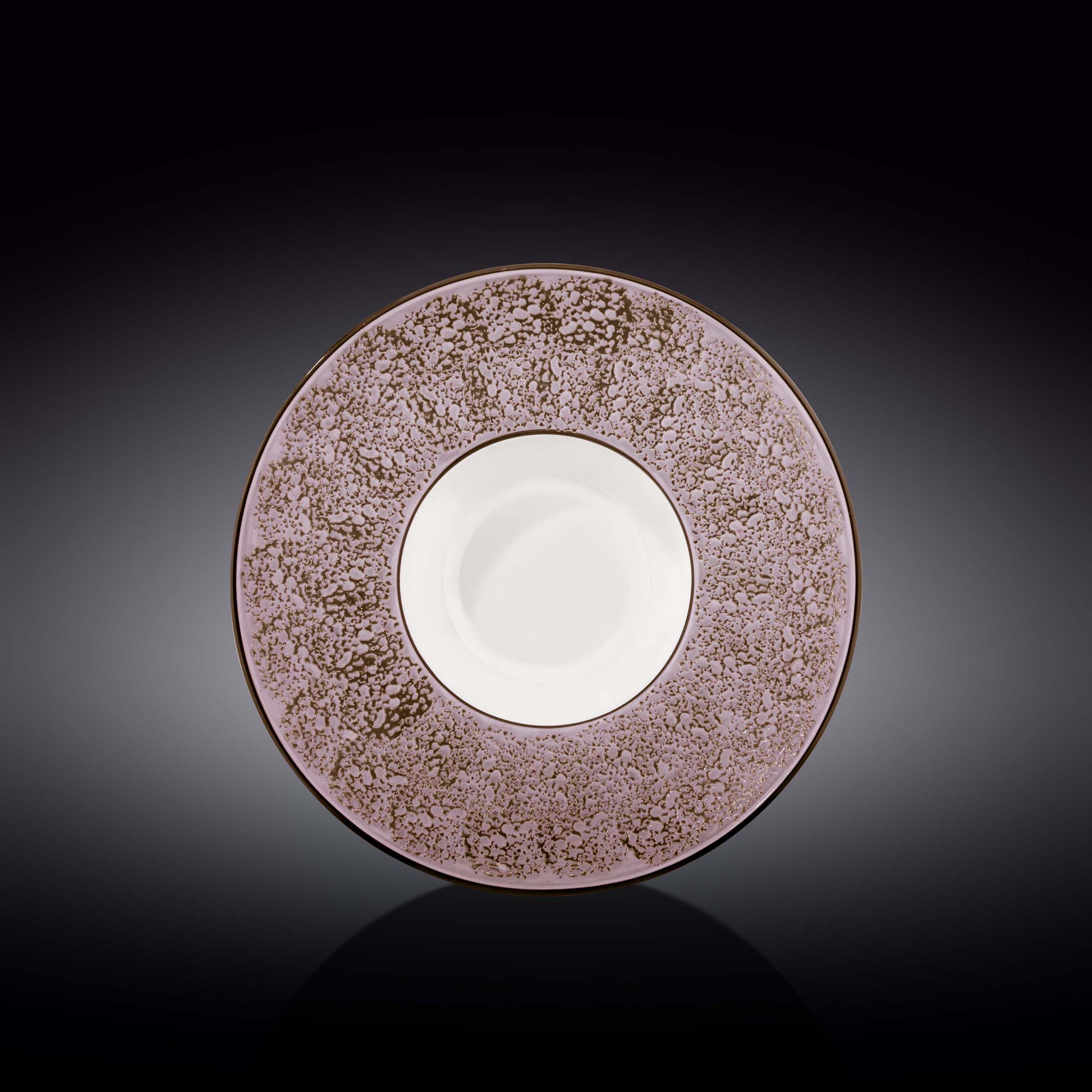 Violet / Lavender Porcelain Deep Soup or Salad Plate 9.5" inch | 7 Fl Oz |-0