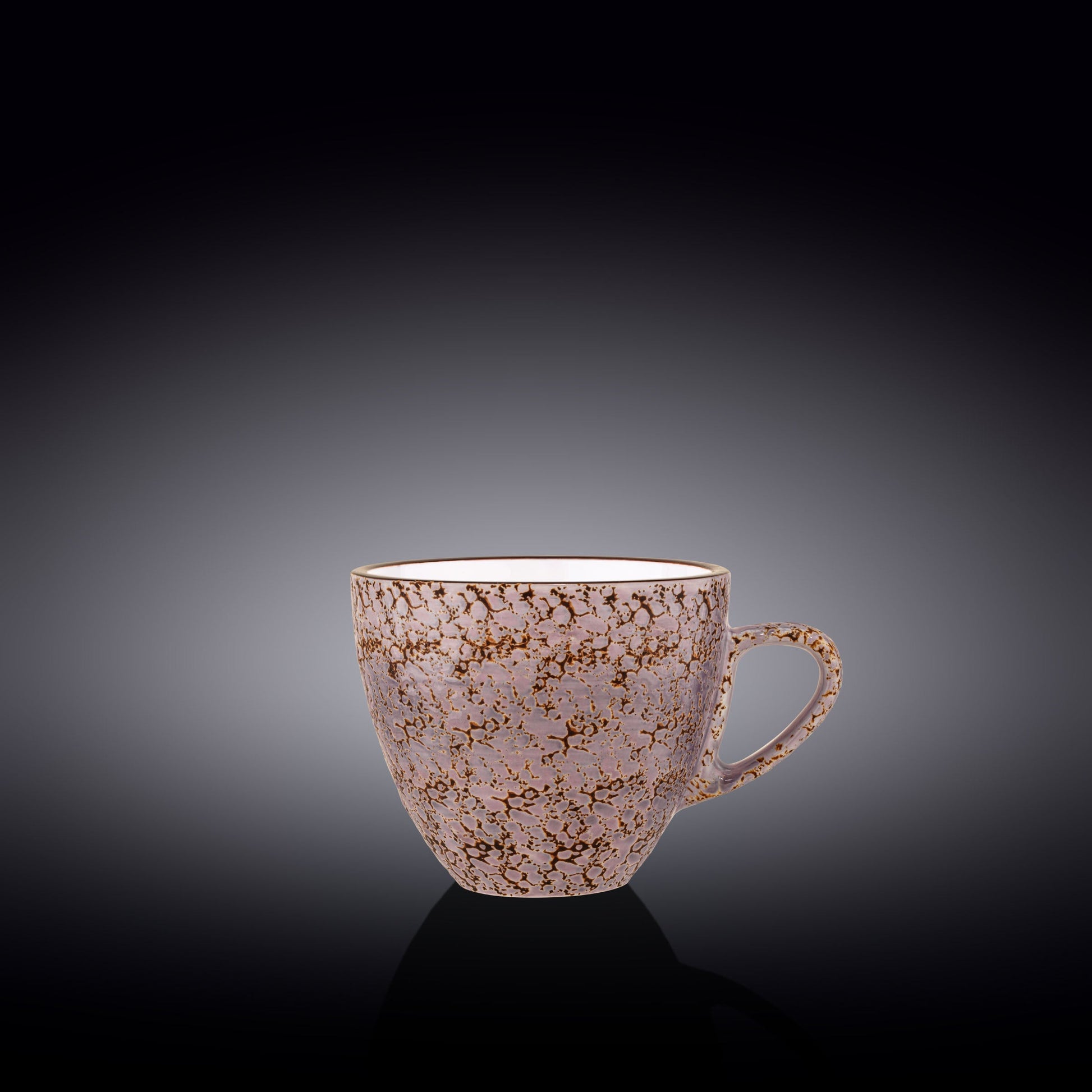Set Of 6 Violet / Lavender Porcelain Coffee / Tea Cup 10 FL OZ | 300 ML-0