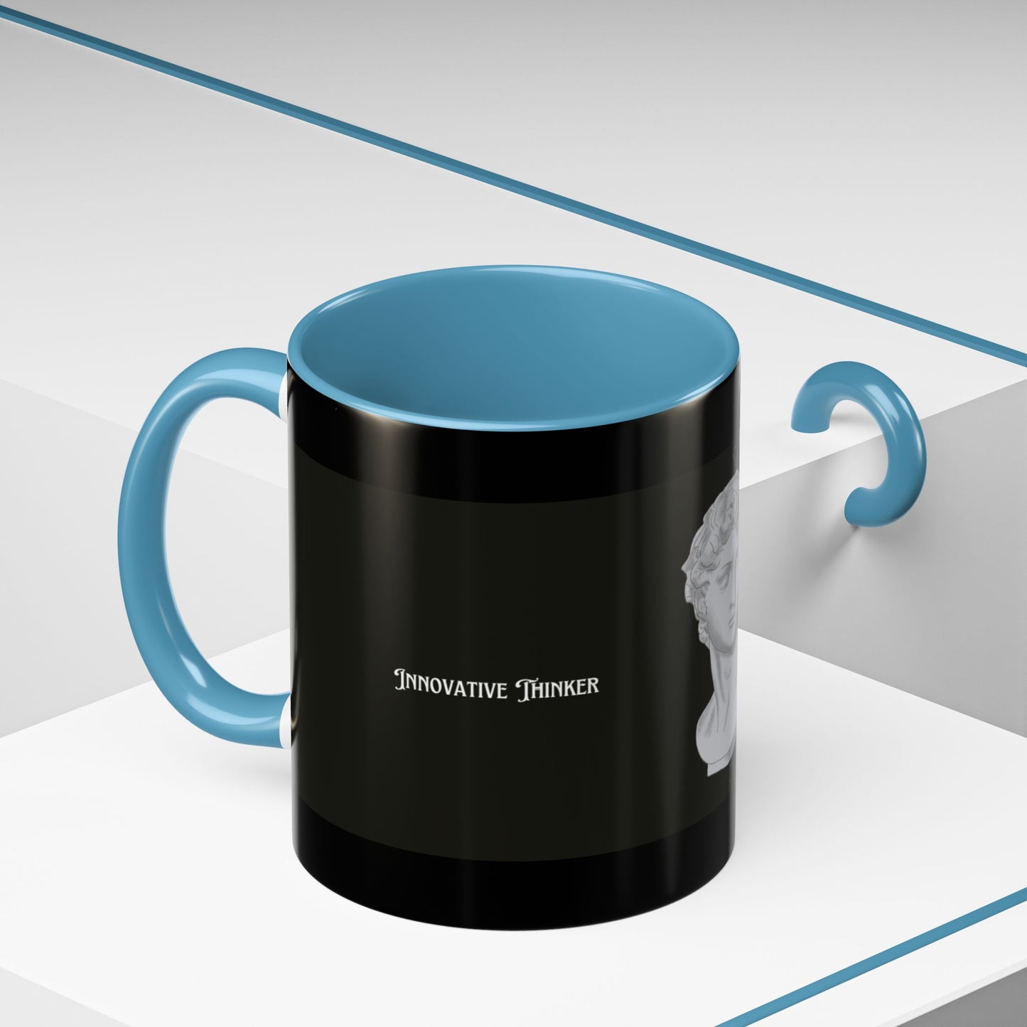 Innovative Thinker Artistic Accent Coffee Mug with Classic Sculpture Design, Unique Gift for Artists, Home Decor, Office Desk Mug, Charismatic Drinkware, [...]