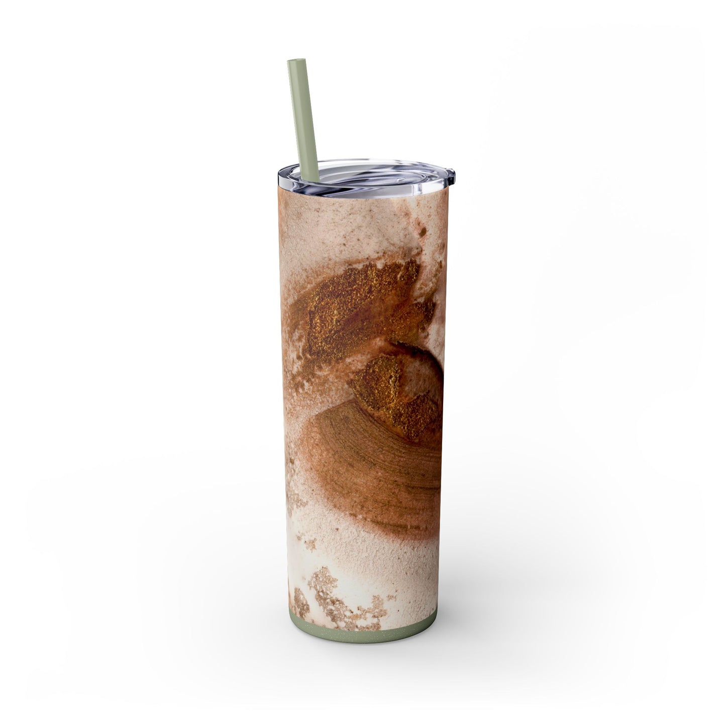 Stylish Marble Skinny Tumbler with Straw, Perfect for Gifts, Home Office, Summer, Mom's Day, Outdoor Adventures, Travel Mug
