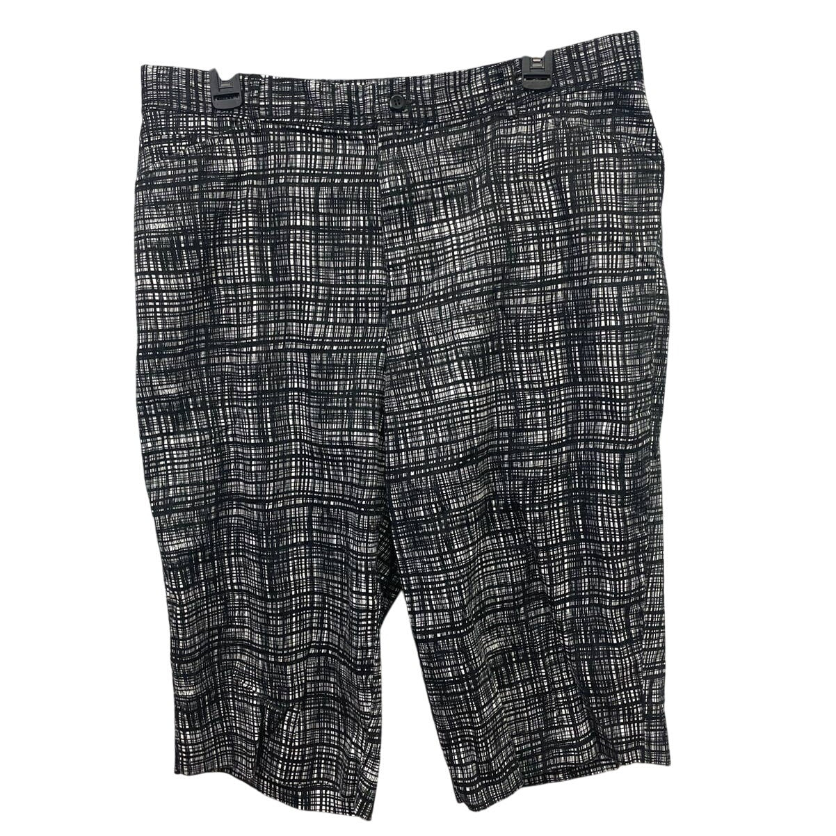 Christopher & Banks Womens Size 16 Stretch Cotton Skimmer Plaid Shorts