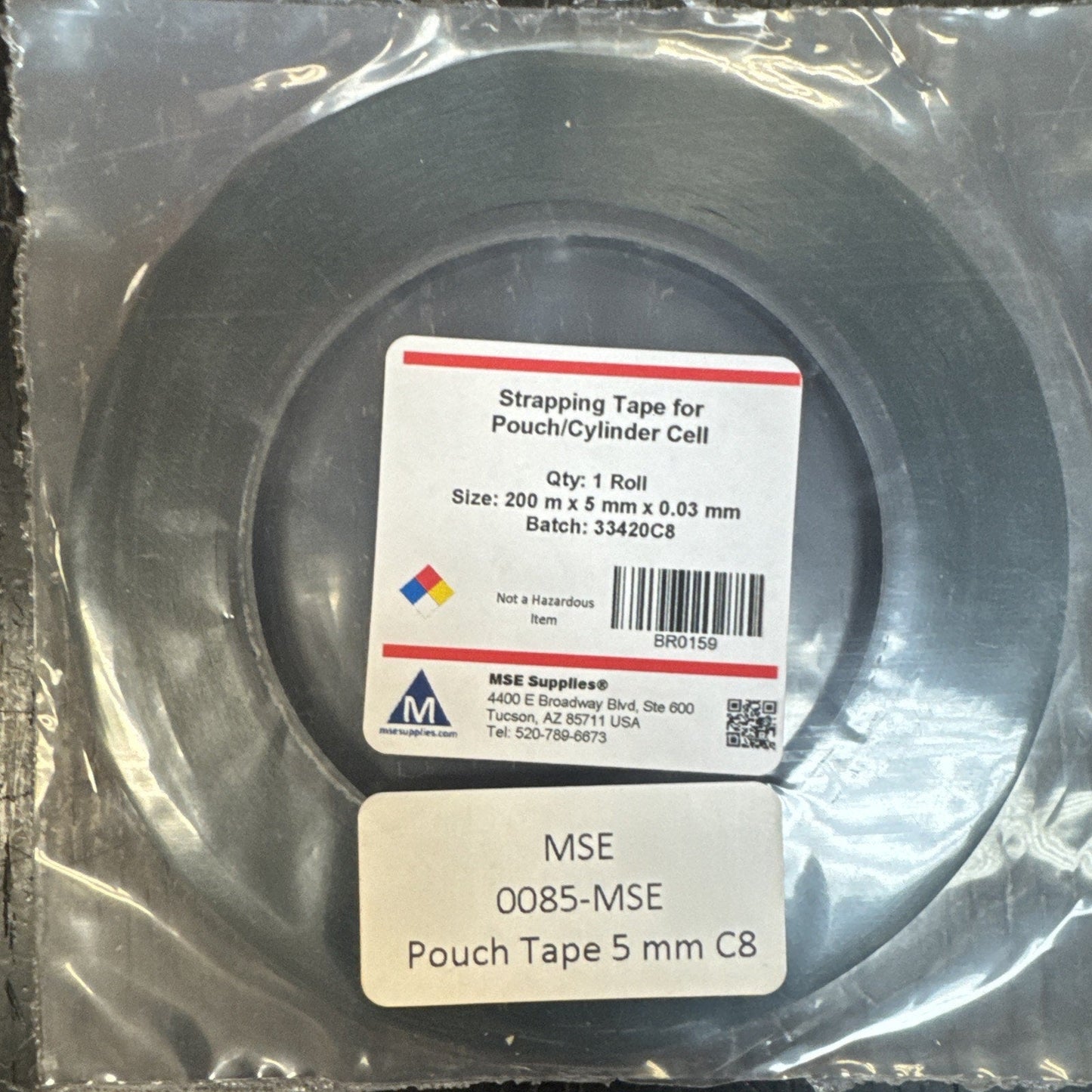 4 Lithium Battery Pouch Tape Lot MSE MTI 3mm 5mm 10mm High Temp New