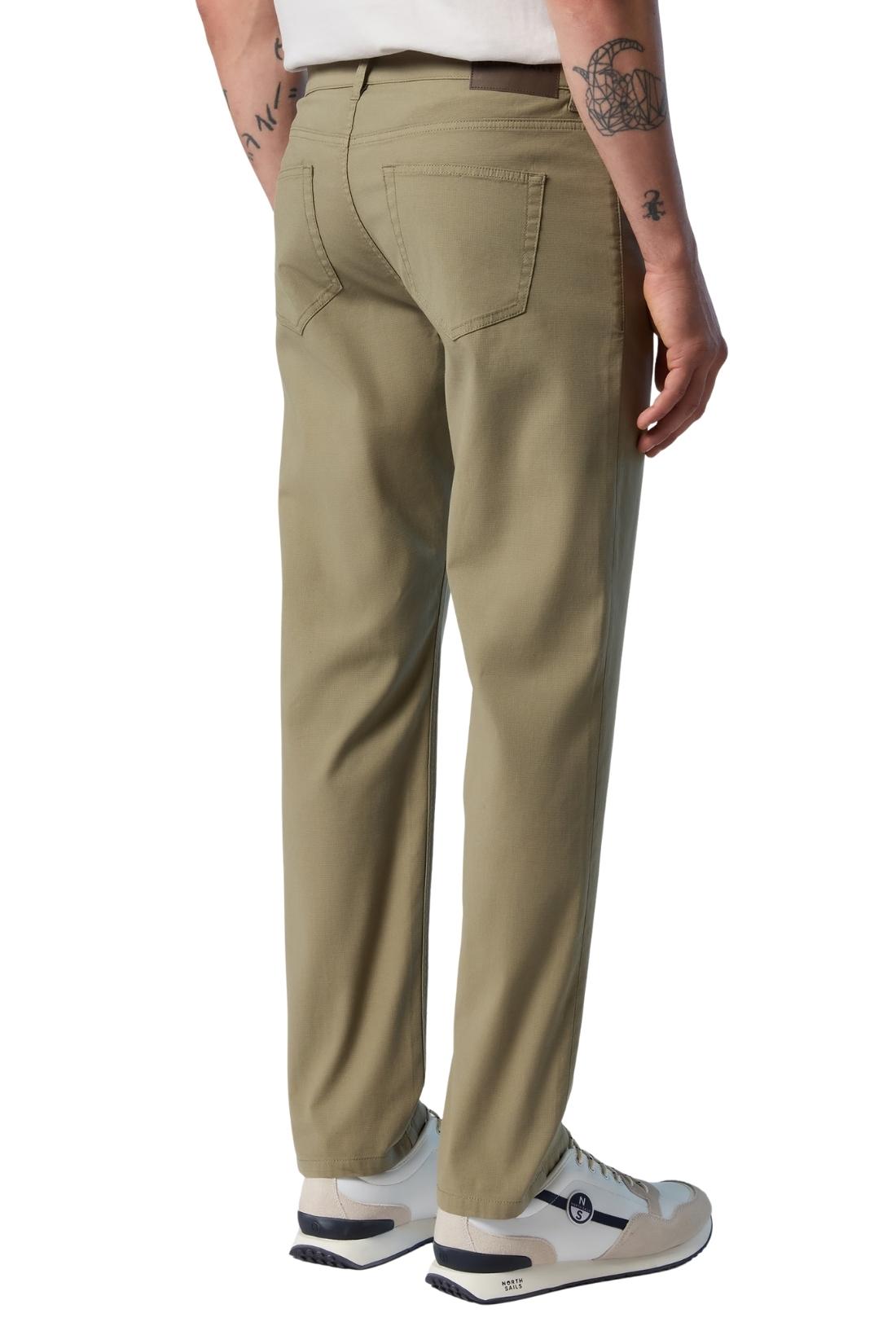 NORTH SAILS - Men's five-pockets trousers in dobby stretch cotton - Size 42-1