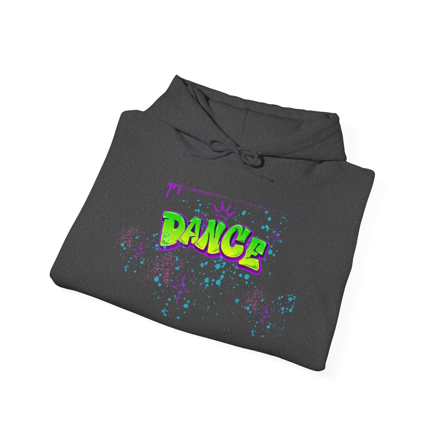 Colorful Dance Hoodie for Creative Spirits, Cozy Unisex Hooded Sweatshirt, Perfect for Parties, Dance Classes, Gifts
