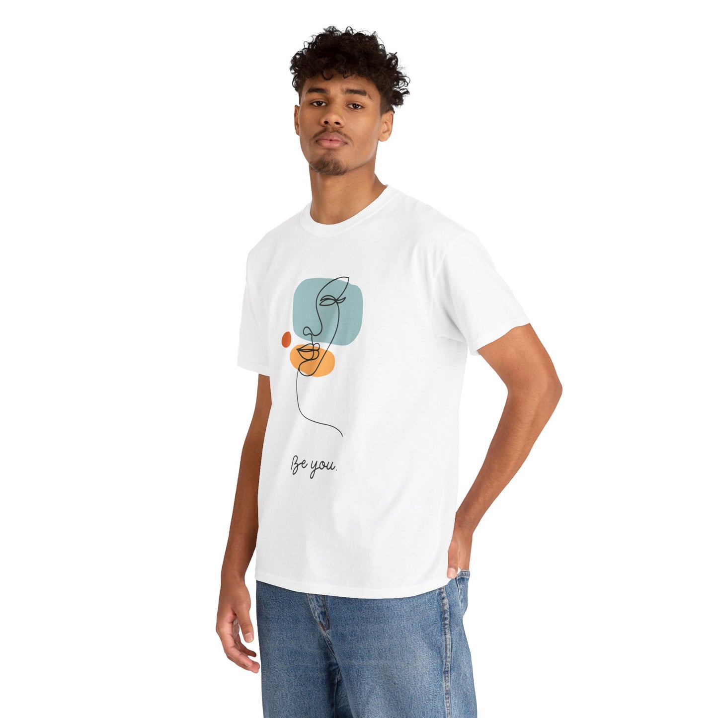 Minimalist Be You Tee, Unisex Cotton T-Shirt, Inspirational Graphic Tee, Gift for Friends, Casual Everyday Wear, Self-Love Apparel
