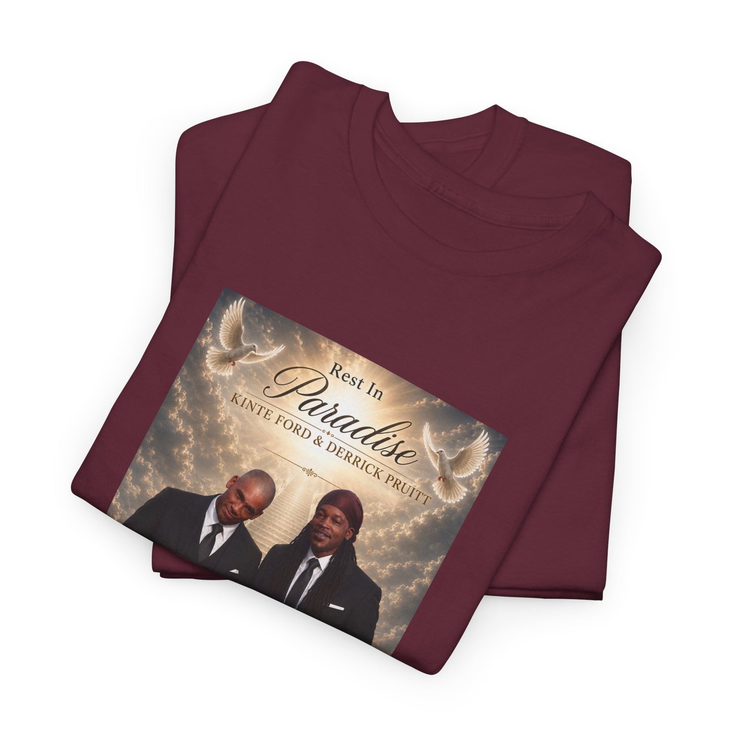 Memorial Tribute Tee — "Rest in Paradise" Funeral Remembrance Shirt