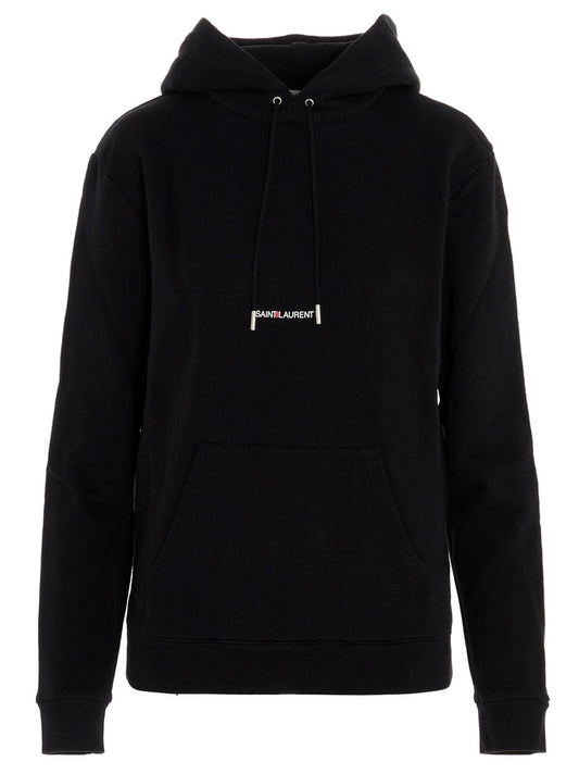 Saint Laurent Women Logo Print Hoodie