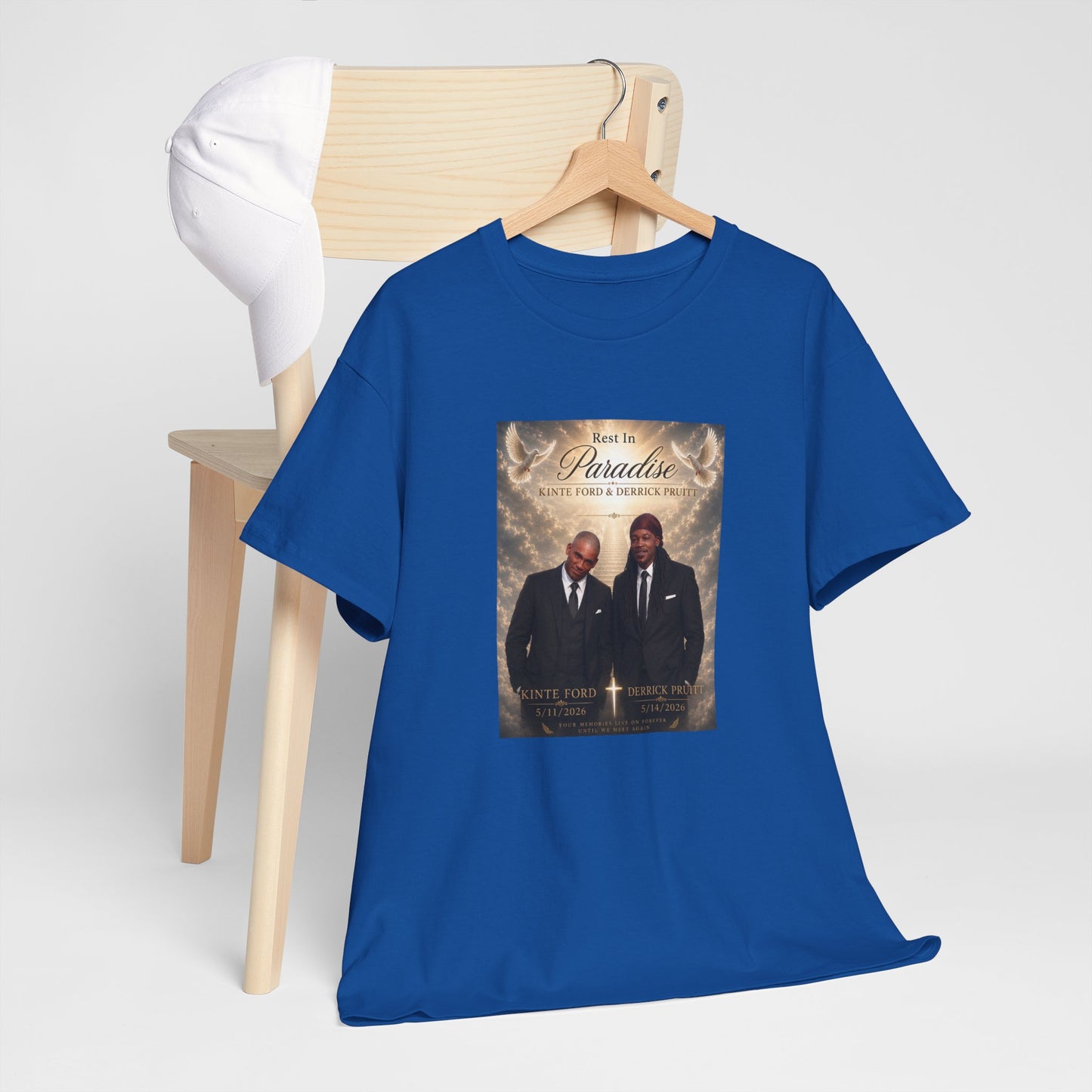 Memorial Tribute Tee — "Rest in Paradise" Funeral Remembrance Shirt