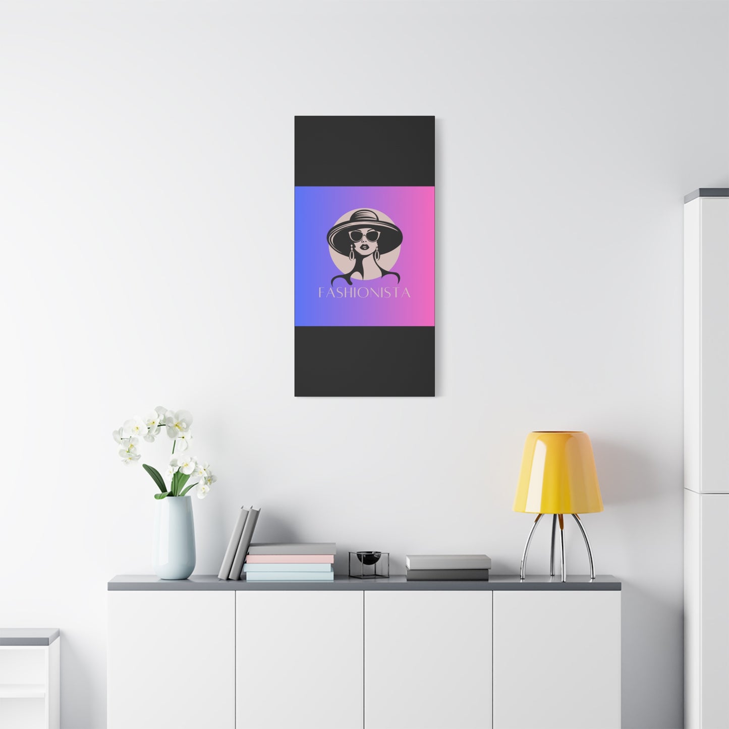 Fashionista Matte Canvas Wall Art, chic home decor, stylish gift for fashion lovers, wall decor, modern art piece, unique artwork