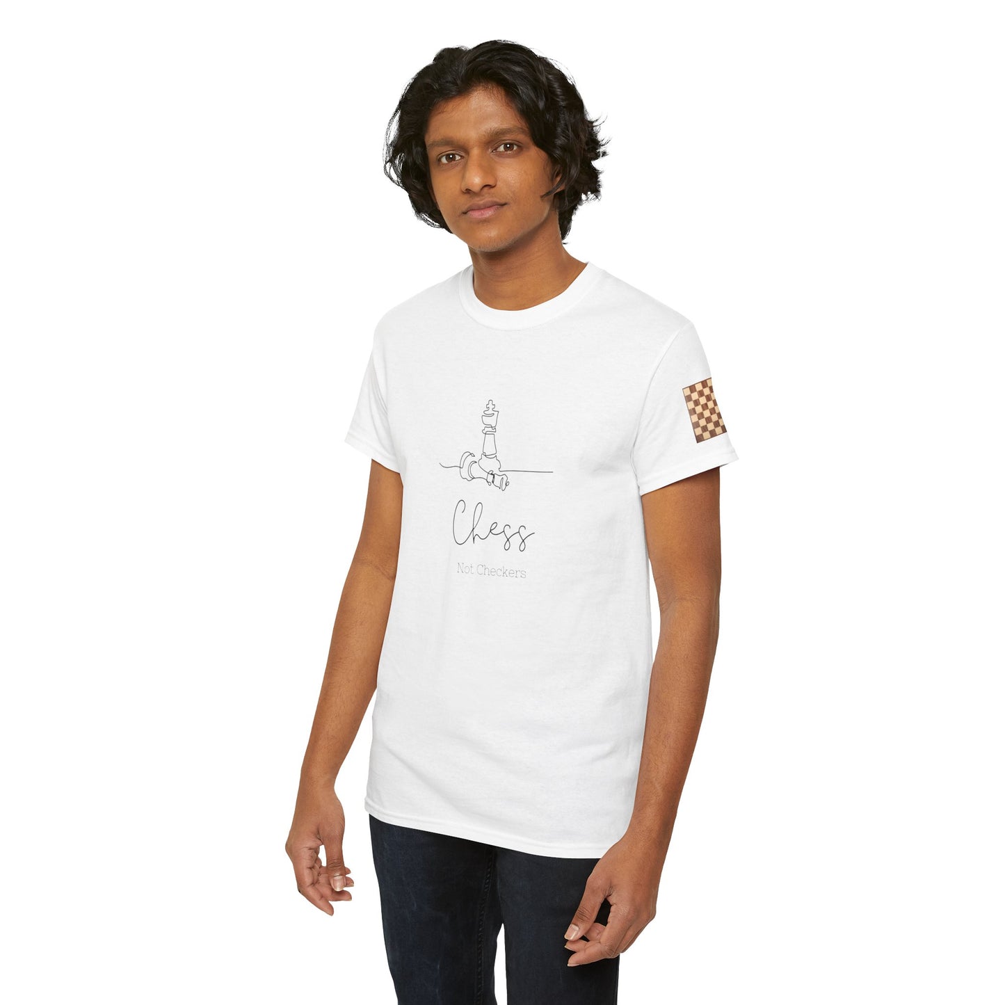 Chess Not Checkers Unisex Tee - Ethically Grown 100% Cotton - GILDAN
