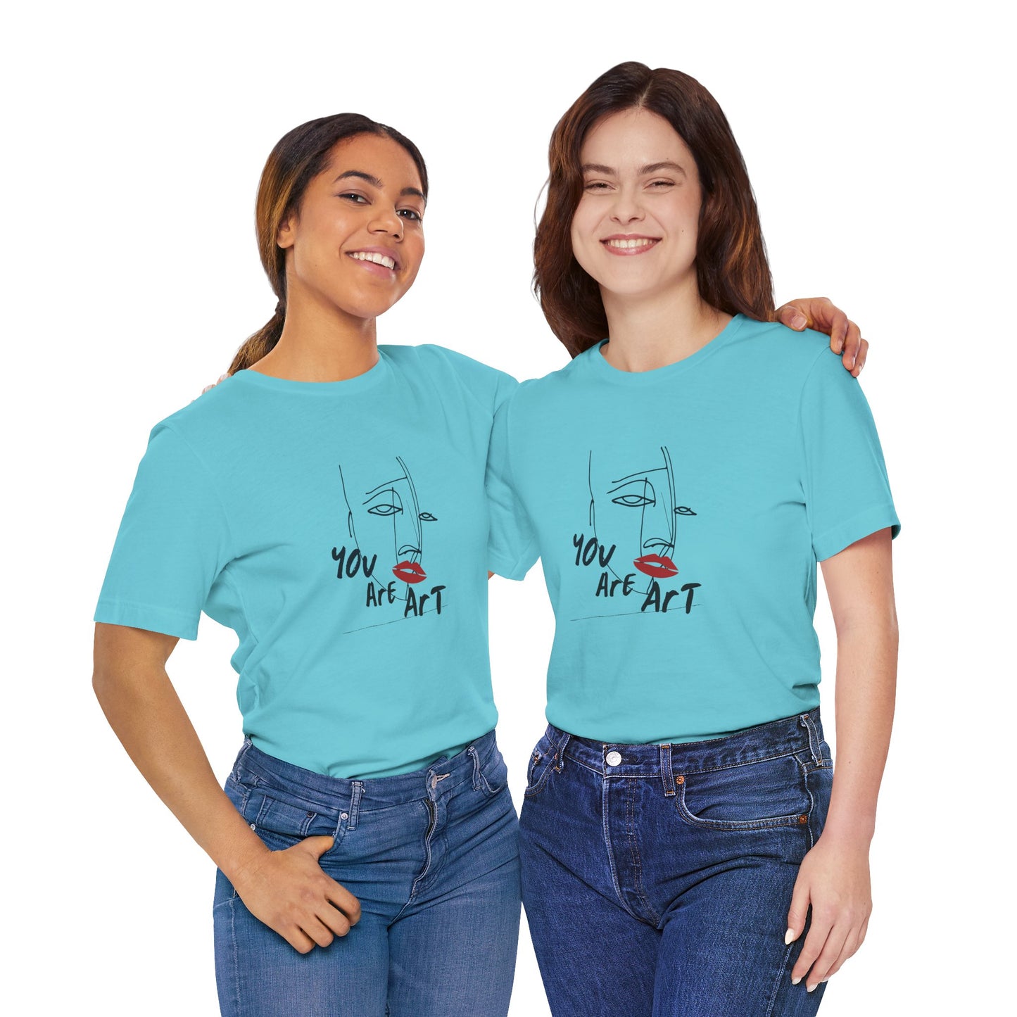Artistic Expression Unisex Tee - You Are Art, Creative Gift, Casual Wear, Modern Design, Art Lover's Shirt