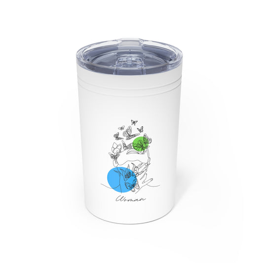 Butterfly & Hummingbird Vacuum Tumbler | Stylish Reusable Coffee Cup for Nature Lovers, Eco-Friendly Gift, Travel Mug, Personalized