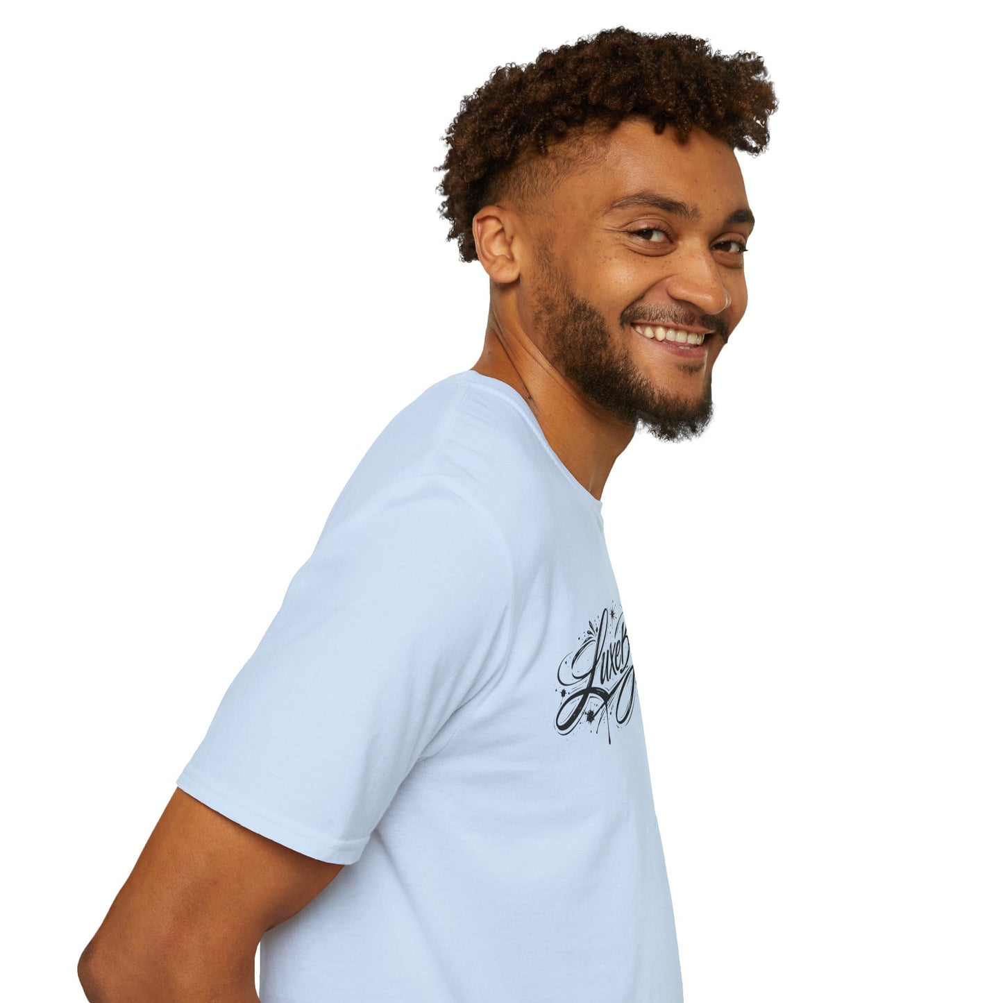 LuxeByMimi Script Tee — Elegant Calligraphy Logo T-Shirt