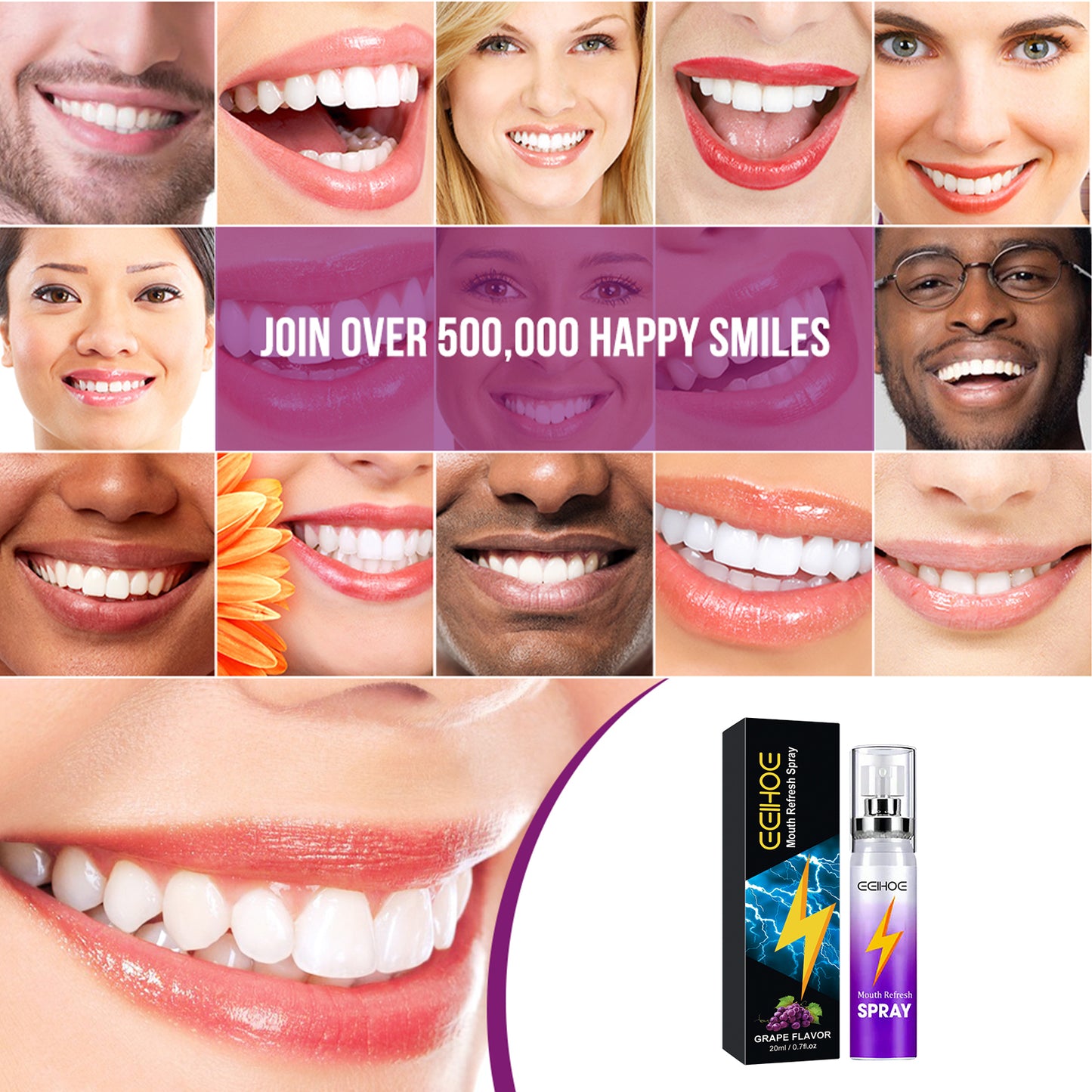 Fresh Mouth Spray, Clean Bad Breath Fresh Breath Fragrance Portable Spray